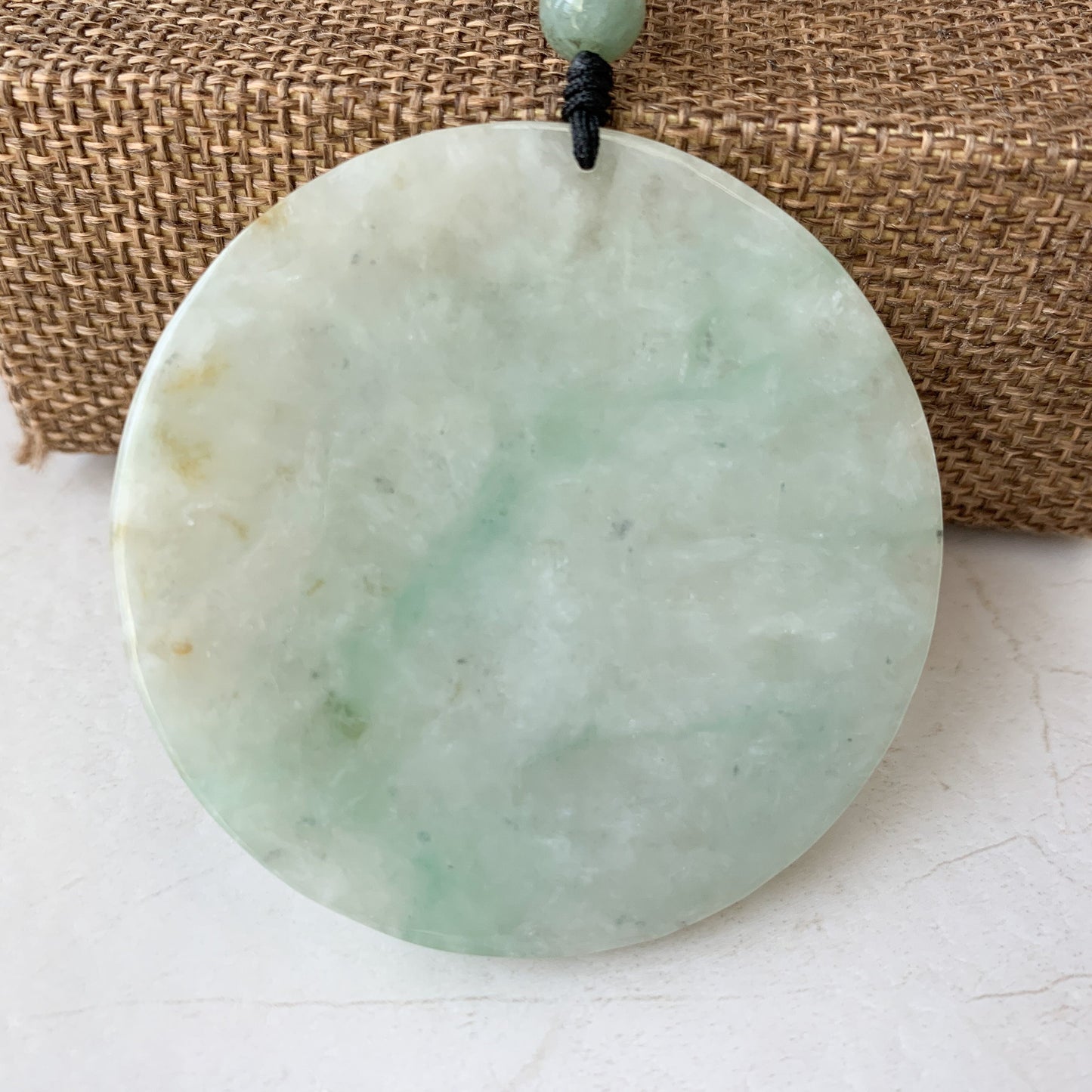 Large Jadeite Jade Tiger Chinese Zodiac Carved Pendant Necklace, YJ-0321-0390740 - AriaDesignCollection
