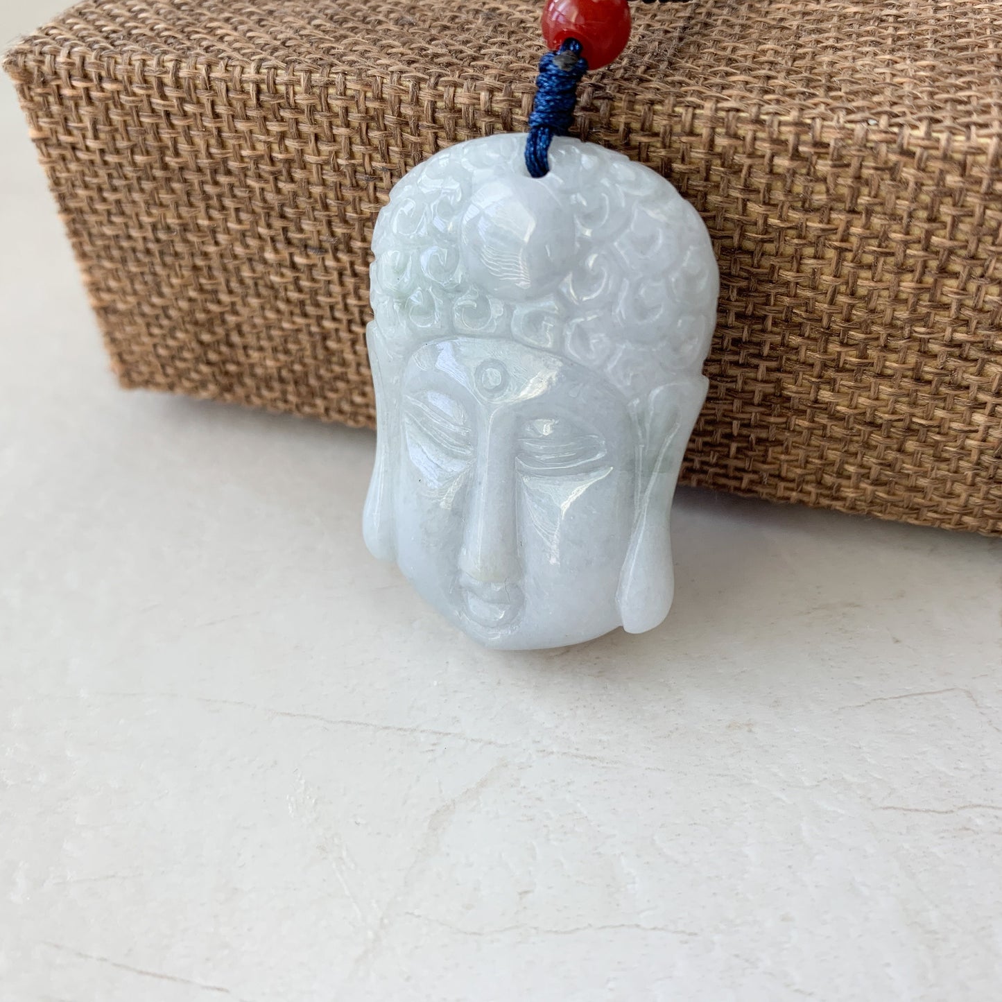 Jadeite Jade Double Face Buddha Carved Pendant Amida Amitabha Buddha, YW-0110-1646516094 - AriaDesignCollection