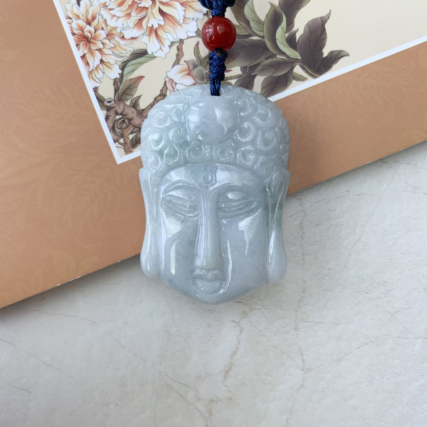 Jadeite Jade Double Face Buddha Carved Pendant Amida Amitabha Buddha, YW-0110-1646516094 - AriaDesignCollection