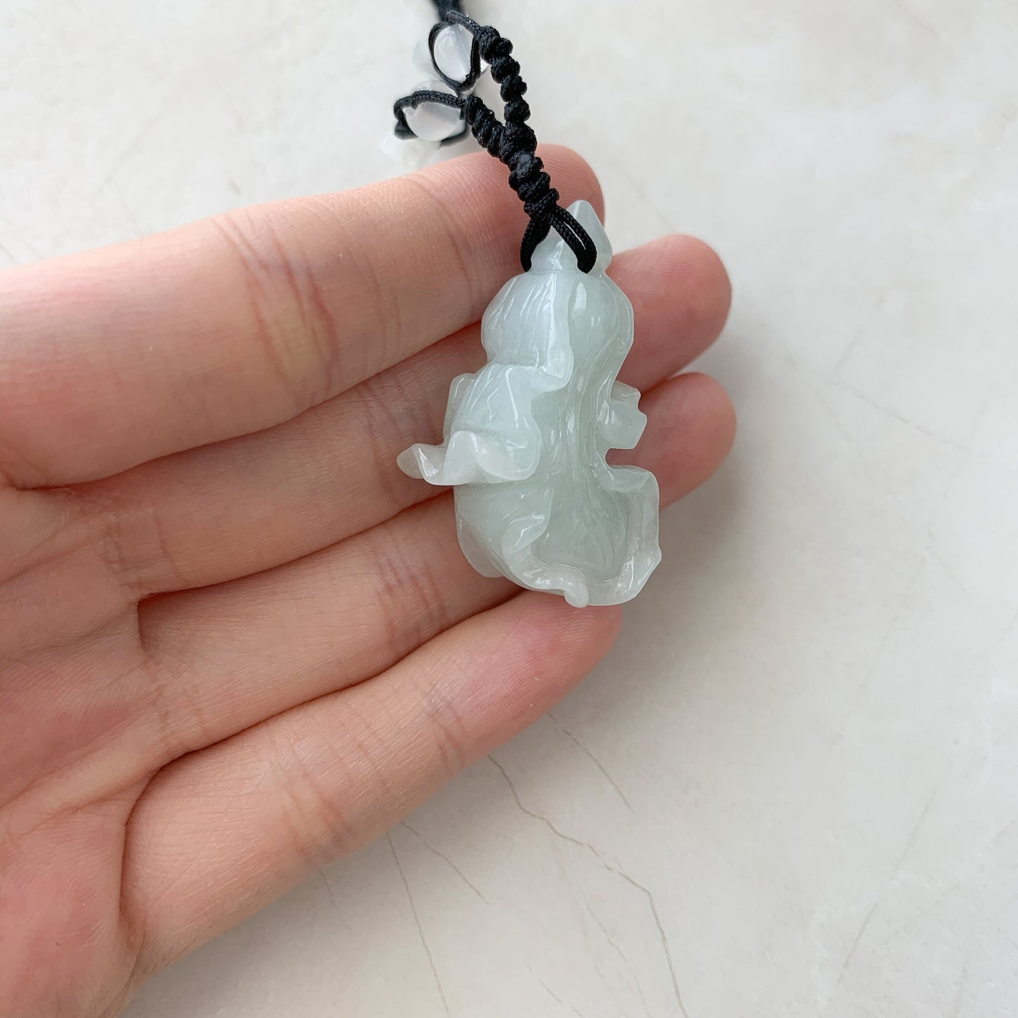 Jadeite Jade Cabbage Wealth and Prosperity Necklace, YW-0110-1646516034 - AriaDesignCollection