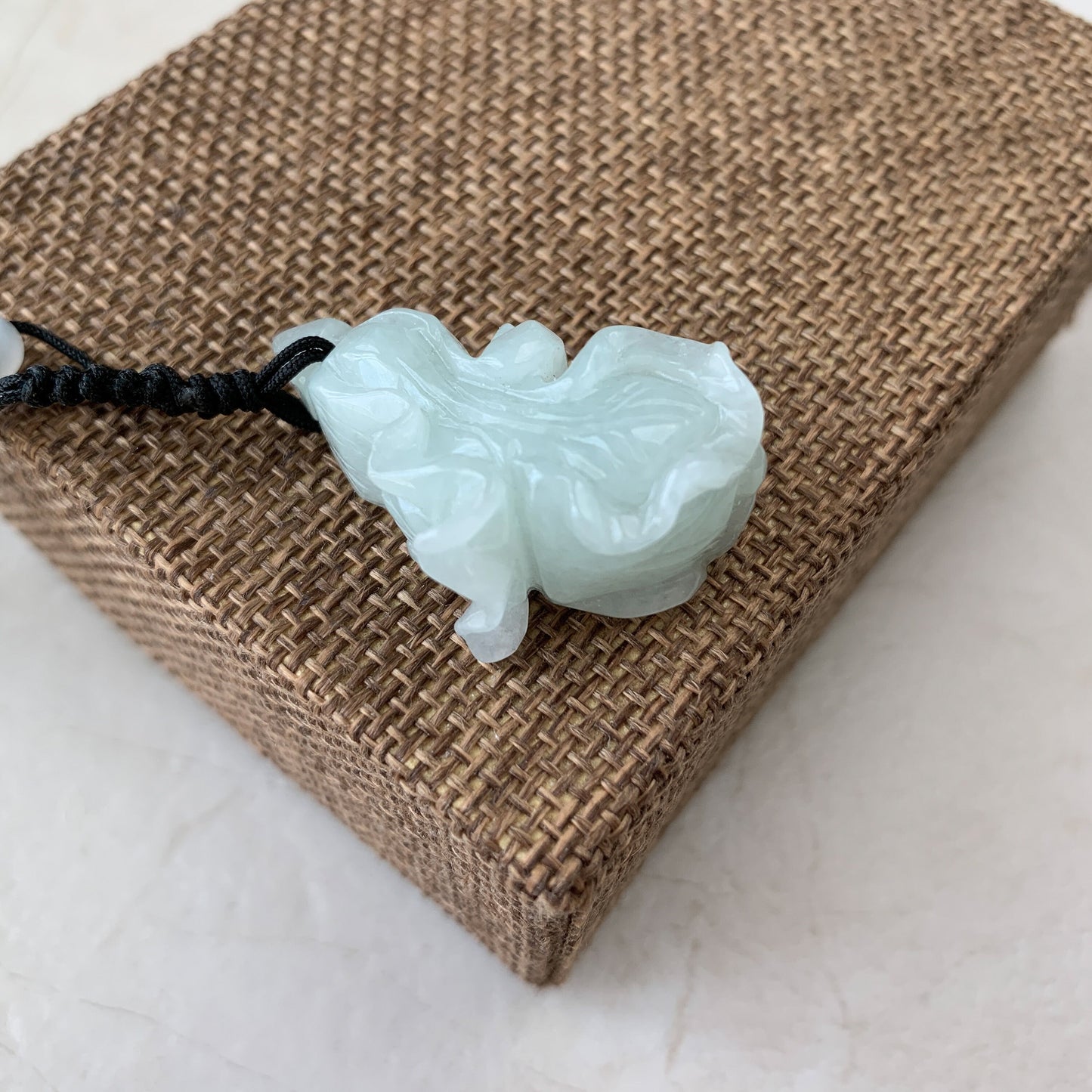 Jadeite Jade Cabbage Wealth and Prosperity Necklace, YW-0110-1646516034 - AriaDesignCollection