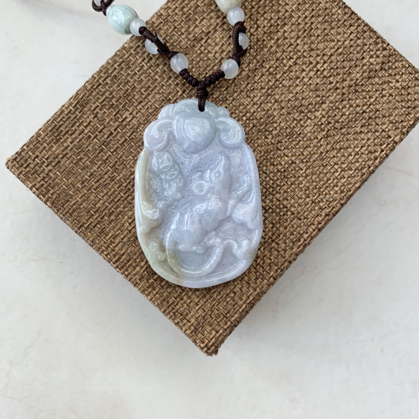 Jadeite Jade Rat Mouse Chinese Zodiac Carved Pendant, YW-0110-1646976509 - AriaDesignCollection