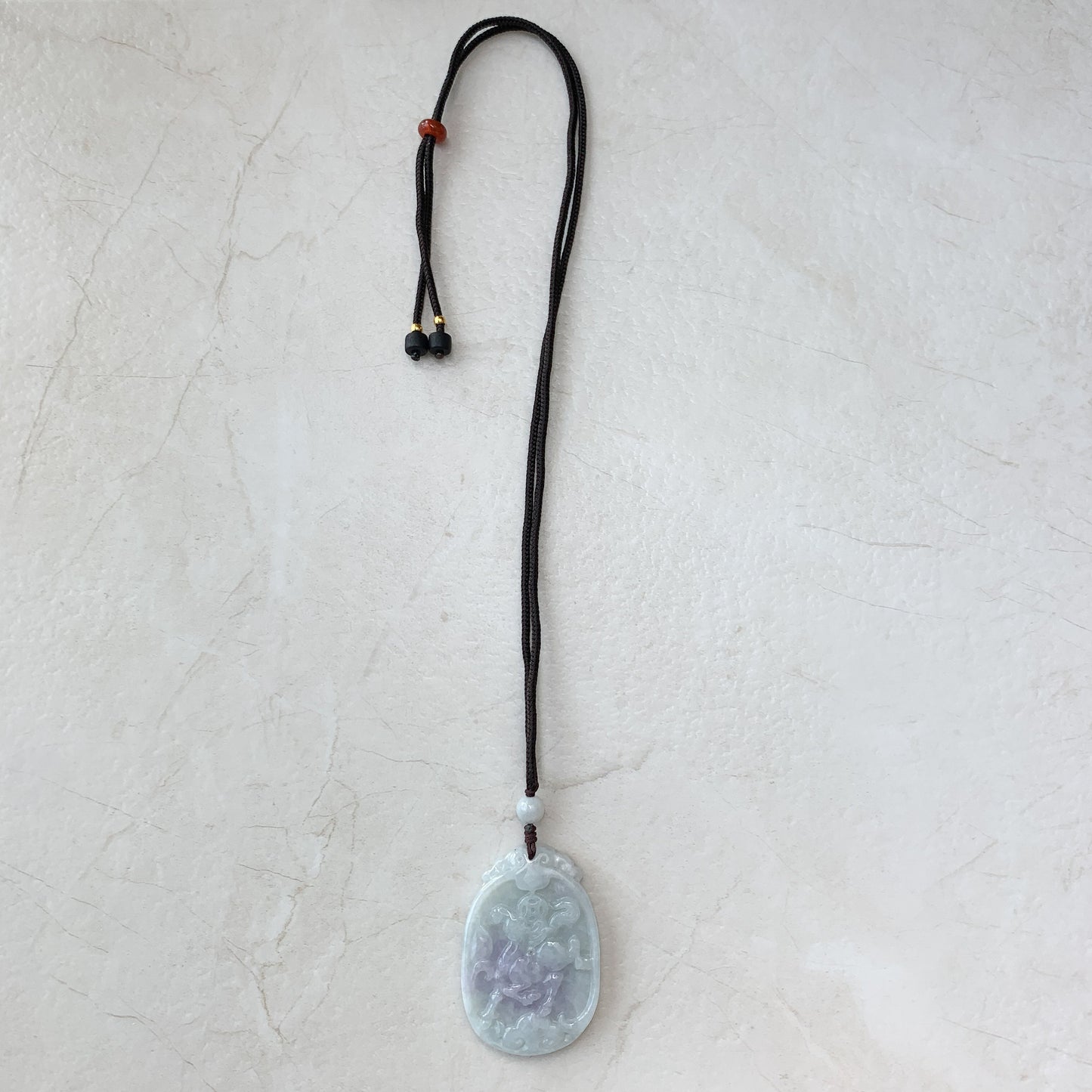 Horse Purple Jade Jadeite Chinese Zodiac Carved Pendant Necklace, YW-0110-1646929430 - AriaDesignCollection