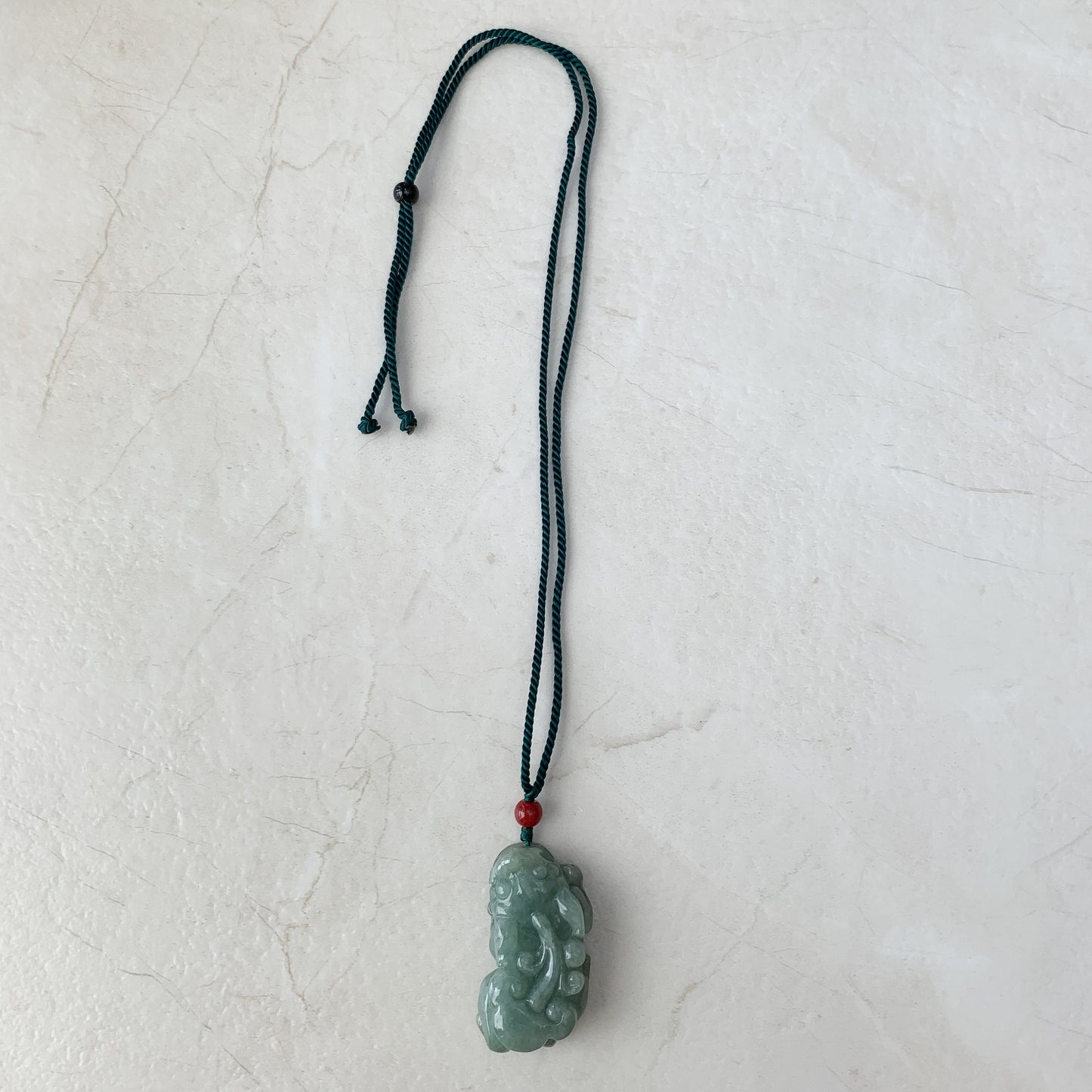 Jadeite Jade Dragon Pixiu Dragon Chinese Carved Pendant, YJ-0921-0132758 - AriaDesignCollection