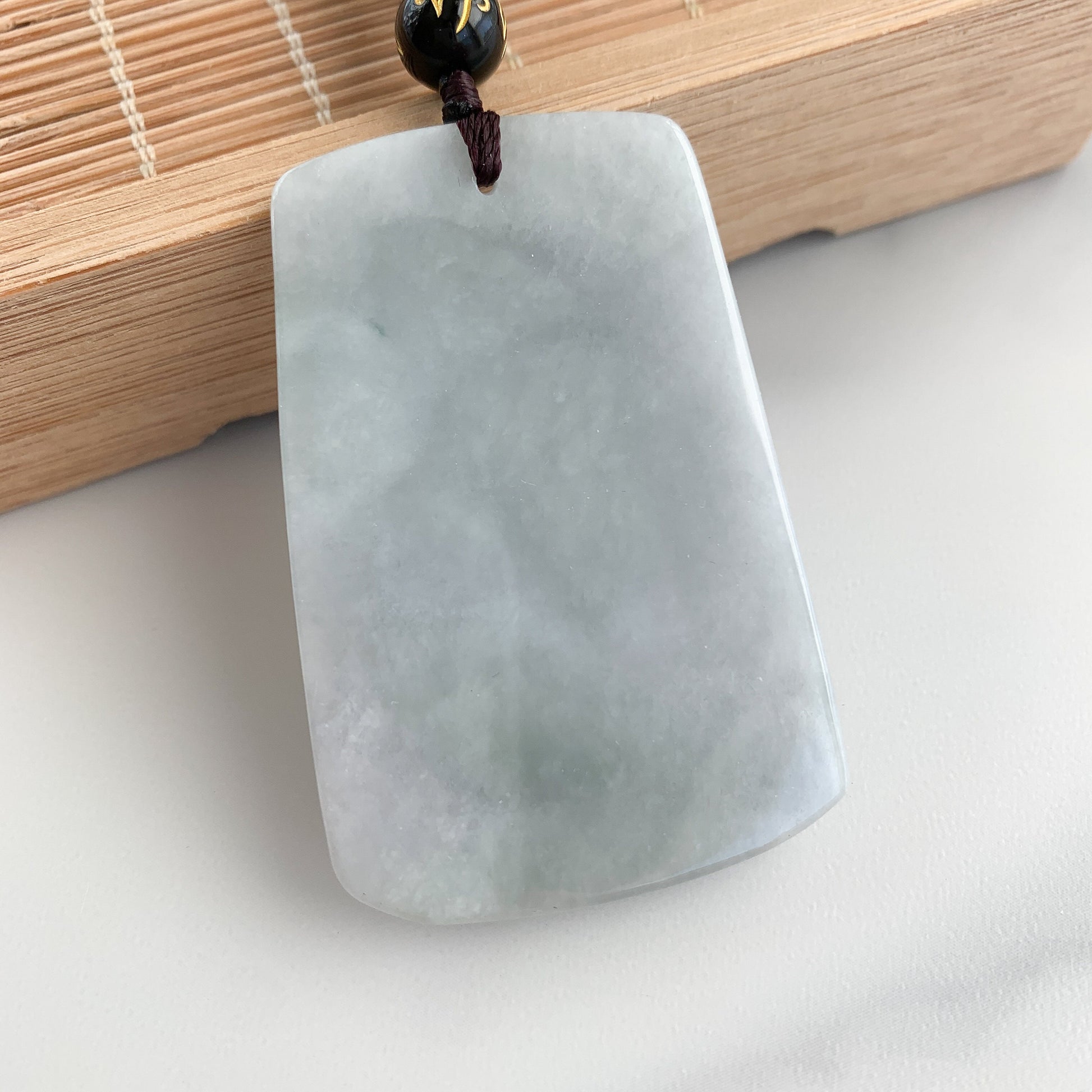 Jadeite Jade Dragon Chinese Zodiac Hand Carved Pendant Black Necklace, YJ-0321-0454749 - AriaDesignCollection