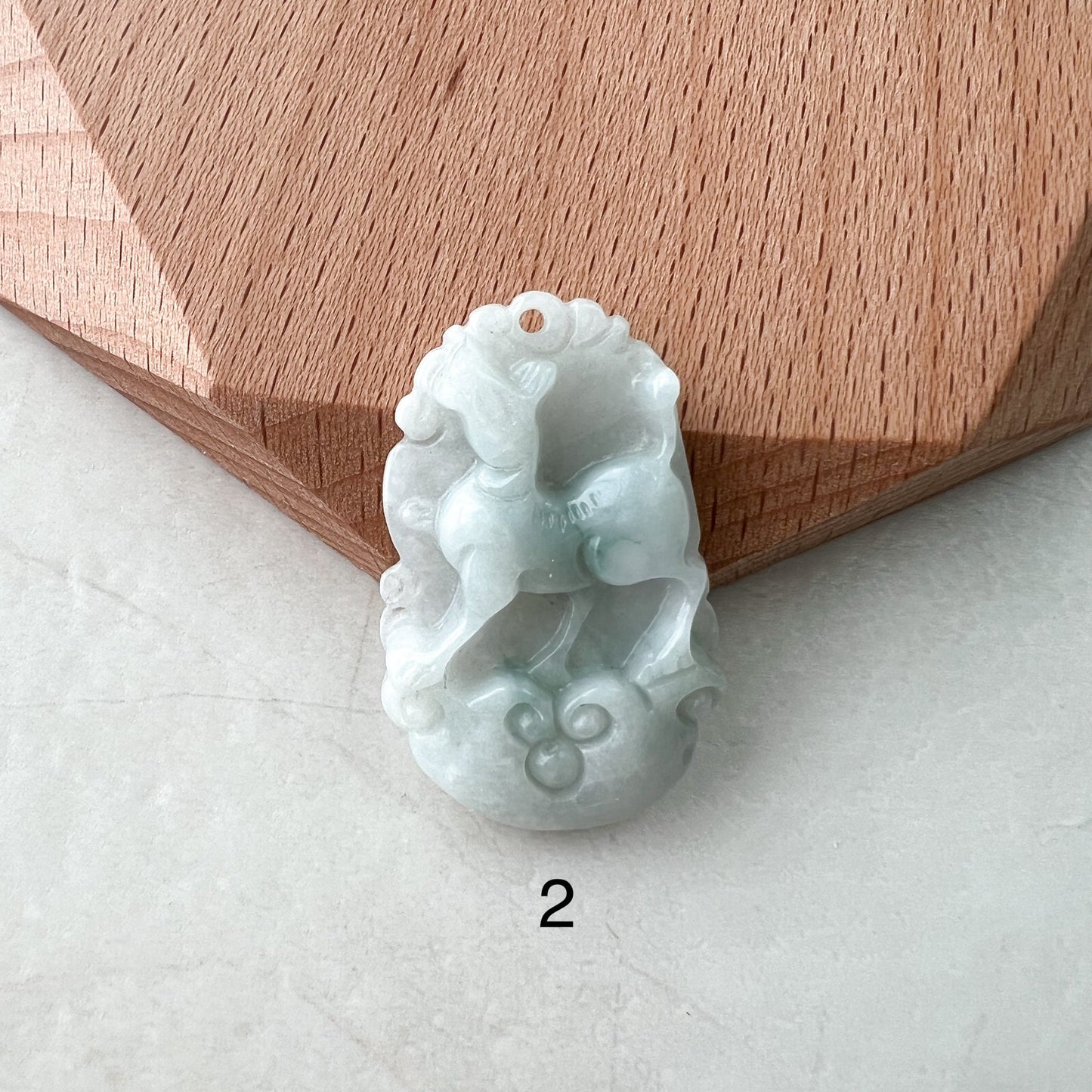 Jadeite Jade Dog Chinese Zodiac Carved Pendant Necklace, YW-0110-1646857076 - AriaDesignCollection