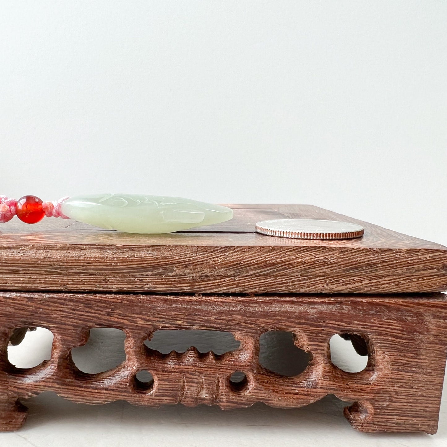Nephrite Jade Fish Chinese Hand Carved Pendant, XQ-1221-1646855489 - AriaDesignCollection