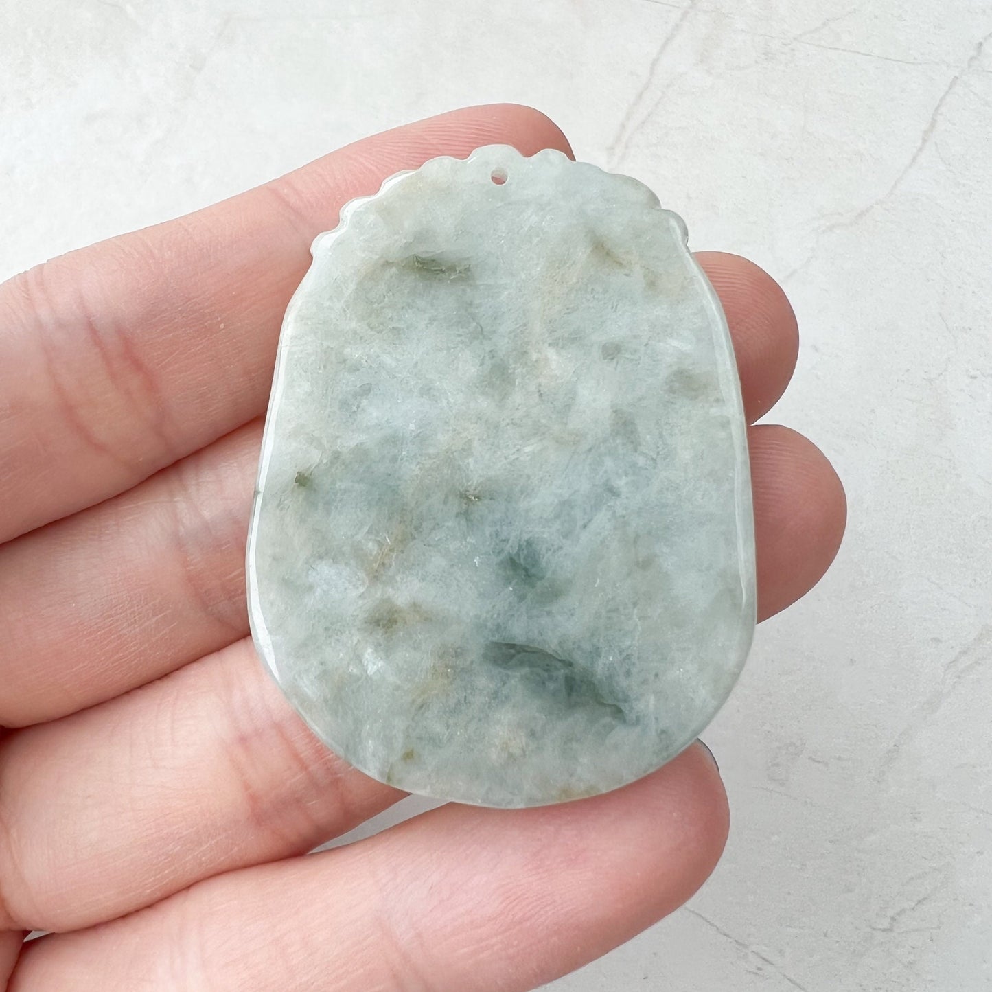 Jadeite Jade Rabbit Chinese Zodiac Carved Pendant Necklace, YW-0321-1646161774 - AriaDesignCollection