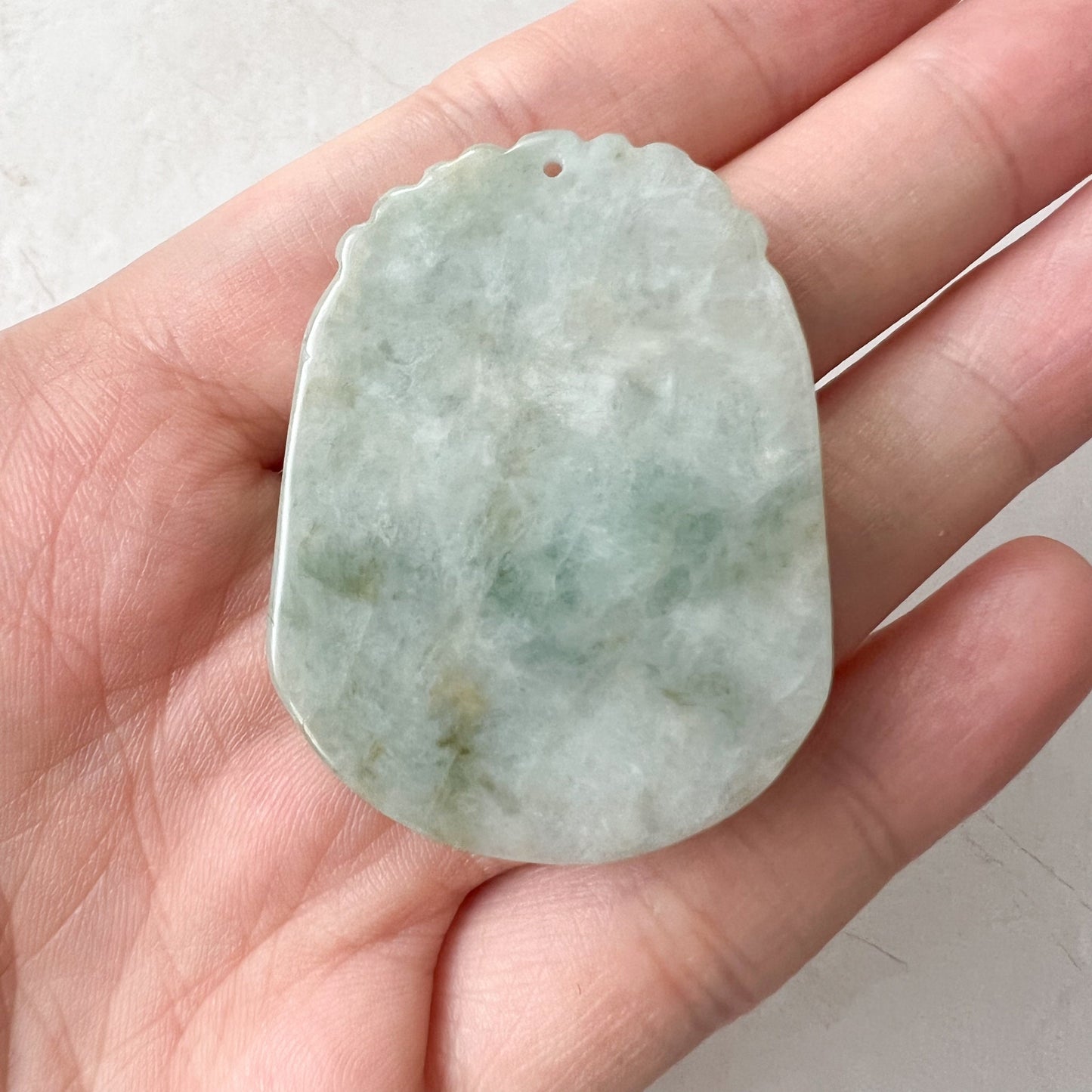 Jadeite Jade Rat Mouse Chinese Zodiac Carved Pendant Necklace, YW-0321-1647728114 - AriaDesignCollection