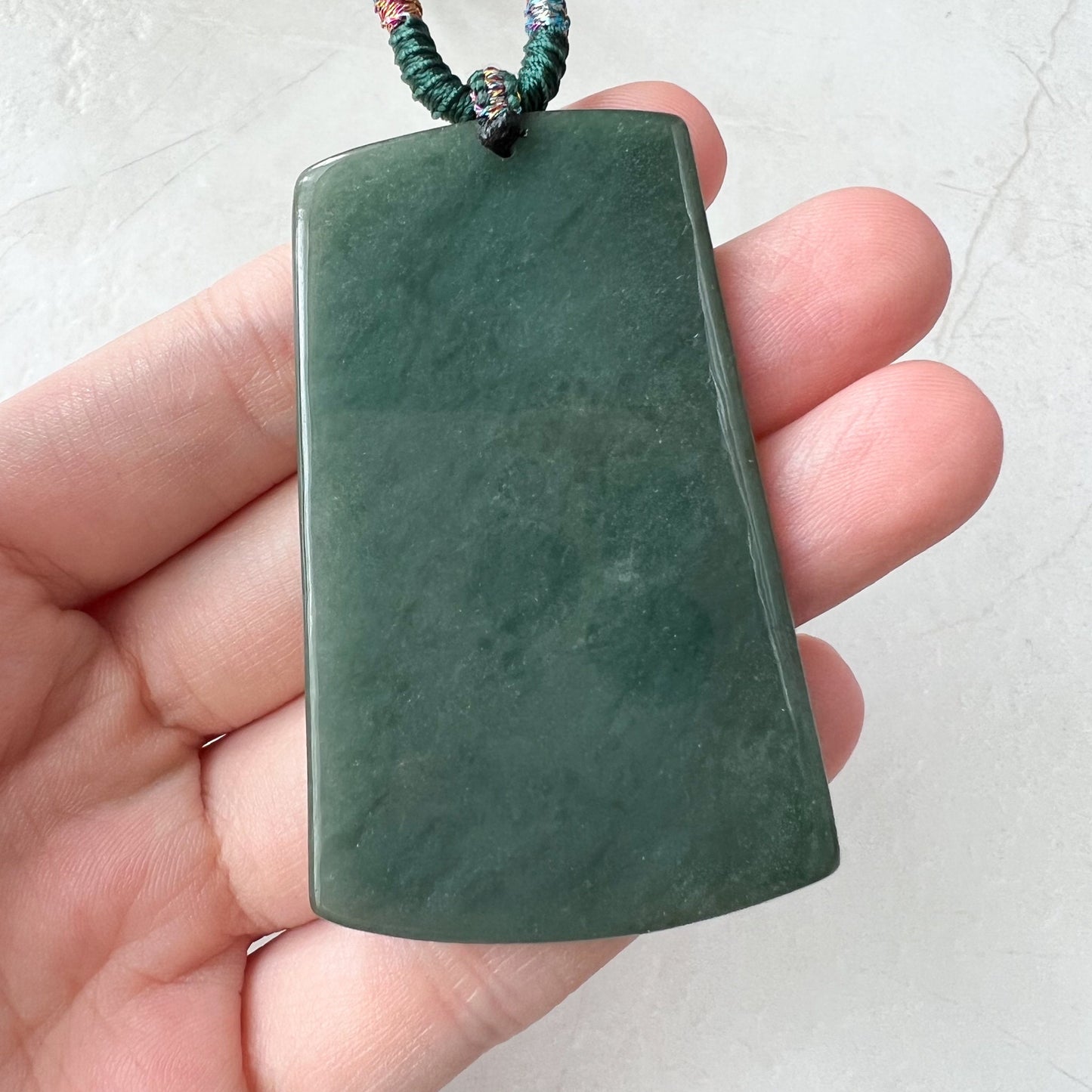 Jadeite Jade Guan Yin Avalokiteshvara Thousand Hands Carved Pendant Necklace, YJ-0322-0388080 - AriaDesignCollection