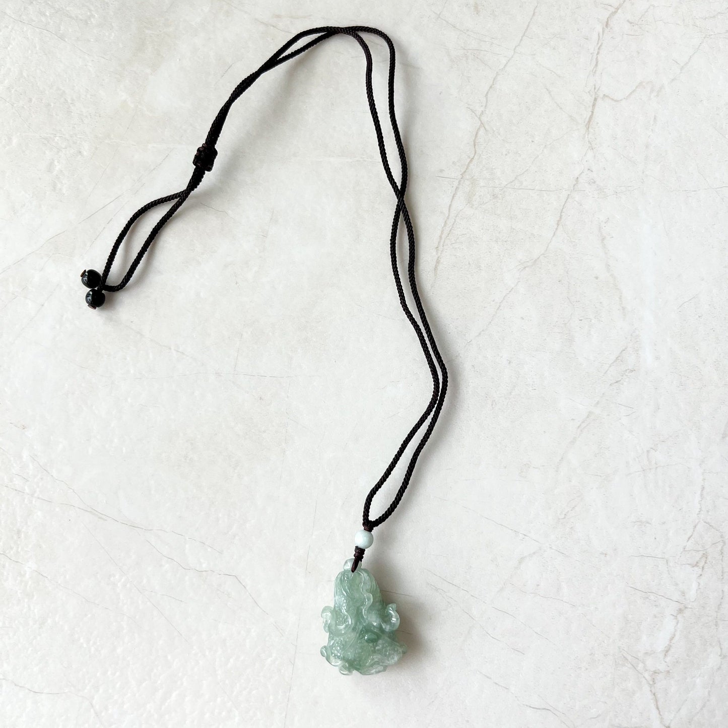 Jadeite Jade Green Cabbage Necklace, Jade Pendant, Jade Necklace, Feng Shui Necklace, YJ-0622-0410950-2 - AriaDesignCollection
