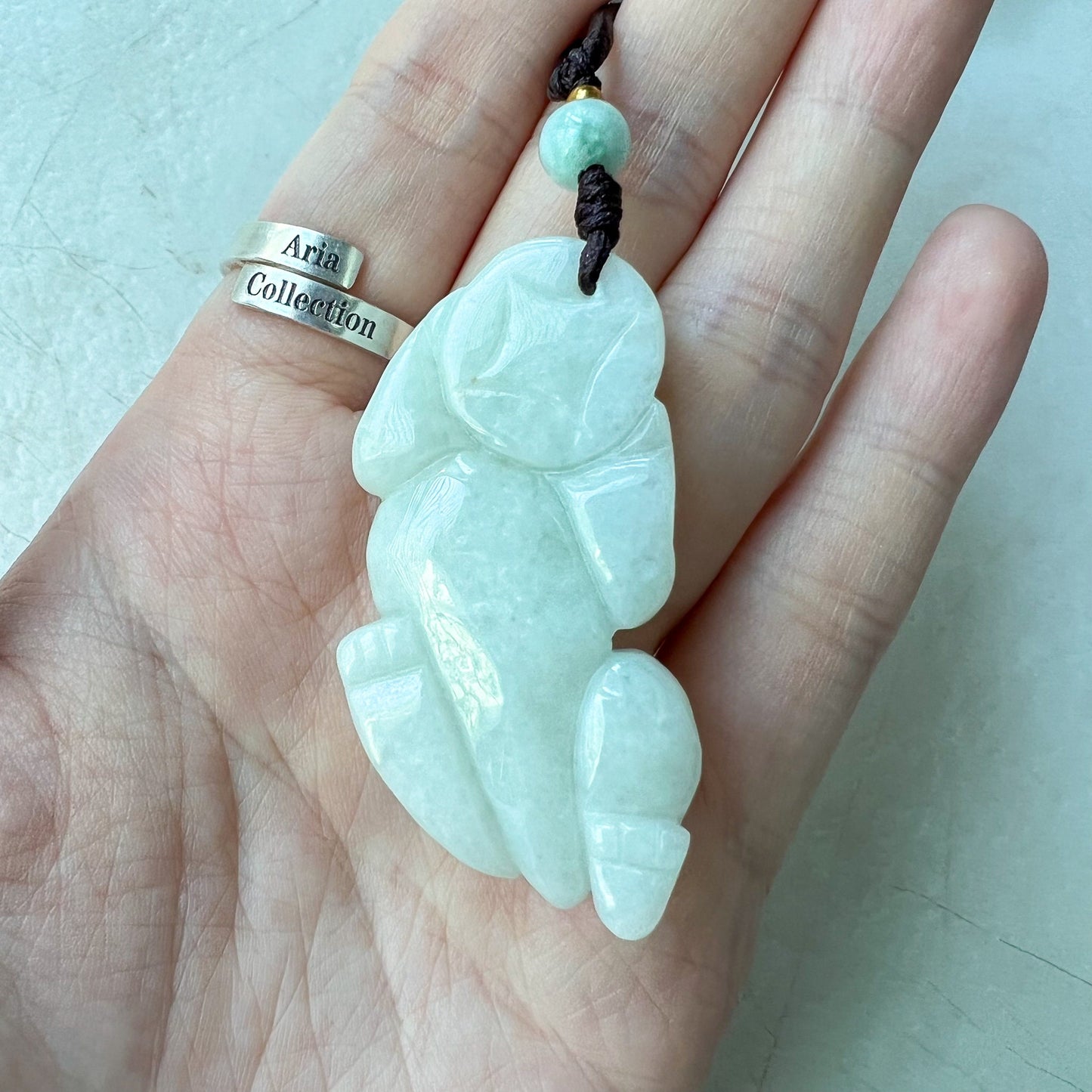 White Jadeite Jade Dragon Pixiu Pi Xiu, , Dragon Chinese Carved Pendant, FCSG-0322-1661460704 - AriaDesignCollection