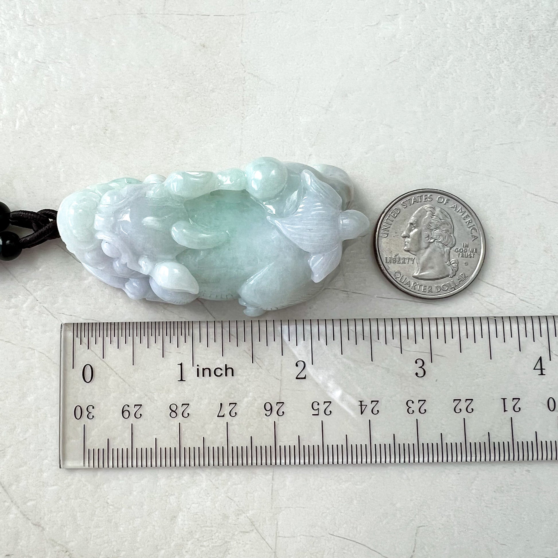 Jadeite Jade Dragon Pixiu Dragon Chinese Hand Carved Statue, Figurine, Display, Decoration, Light Purple Green Jade, YGR-0722-1667968234 - AriaDesignCollection