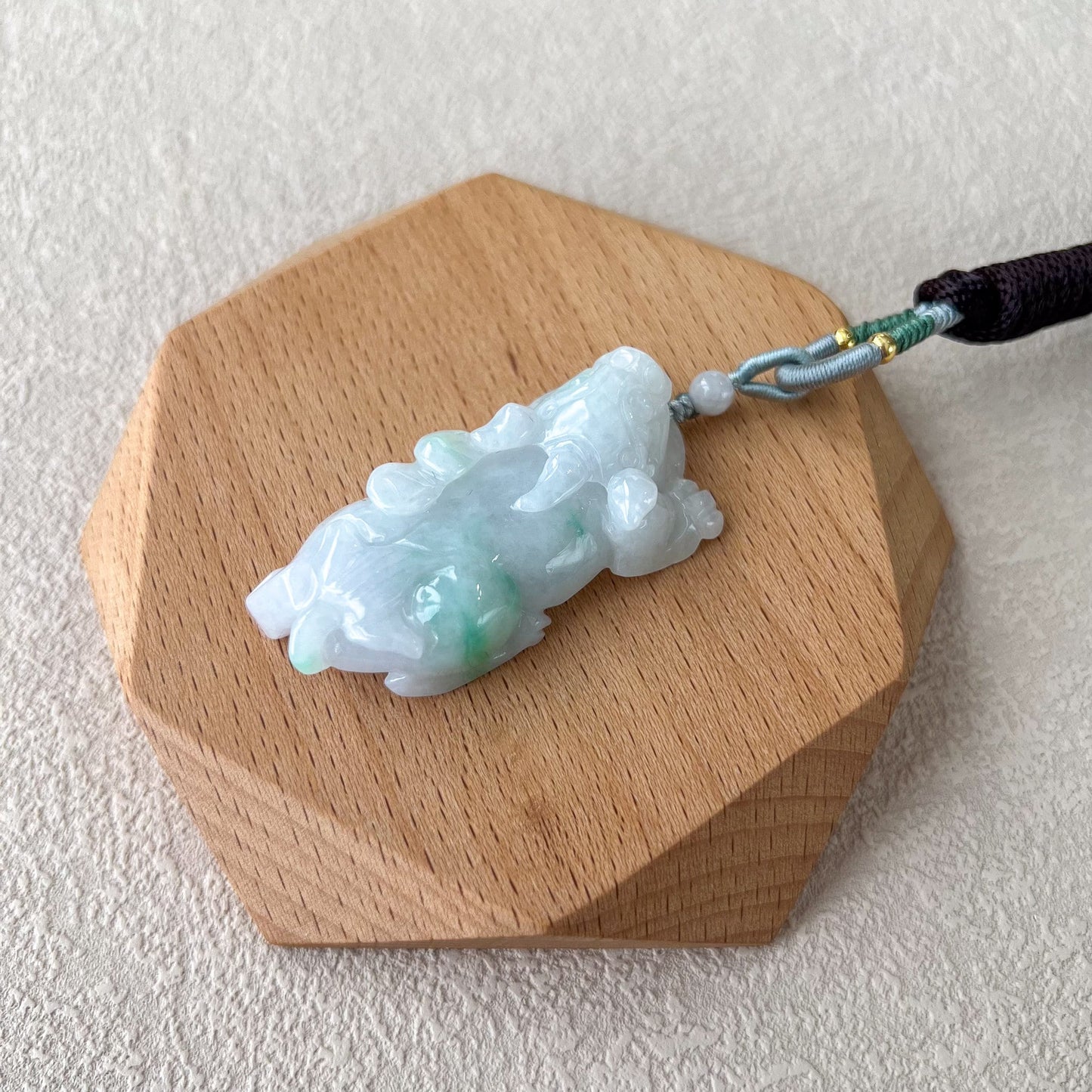 Jadeite Jade, Dragon Pixiu Pi Xiu, , Dragon Chinese Carved Pendant, YGR-0323-1708205907