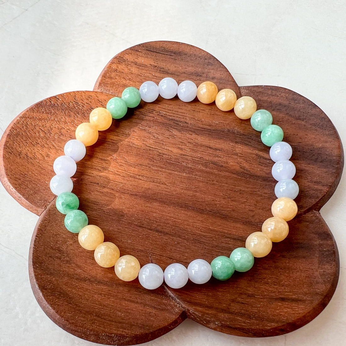 multi color jadeite jade bracelet