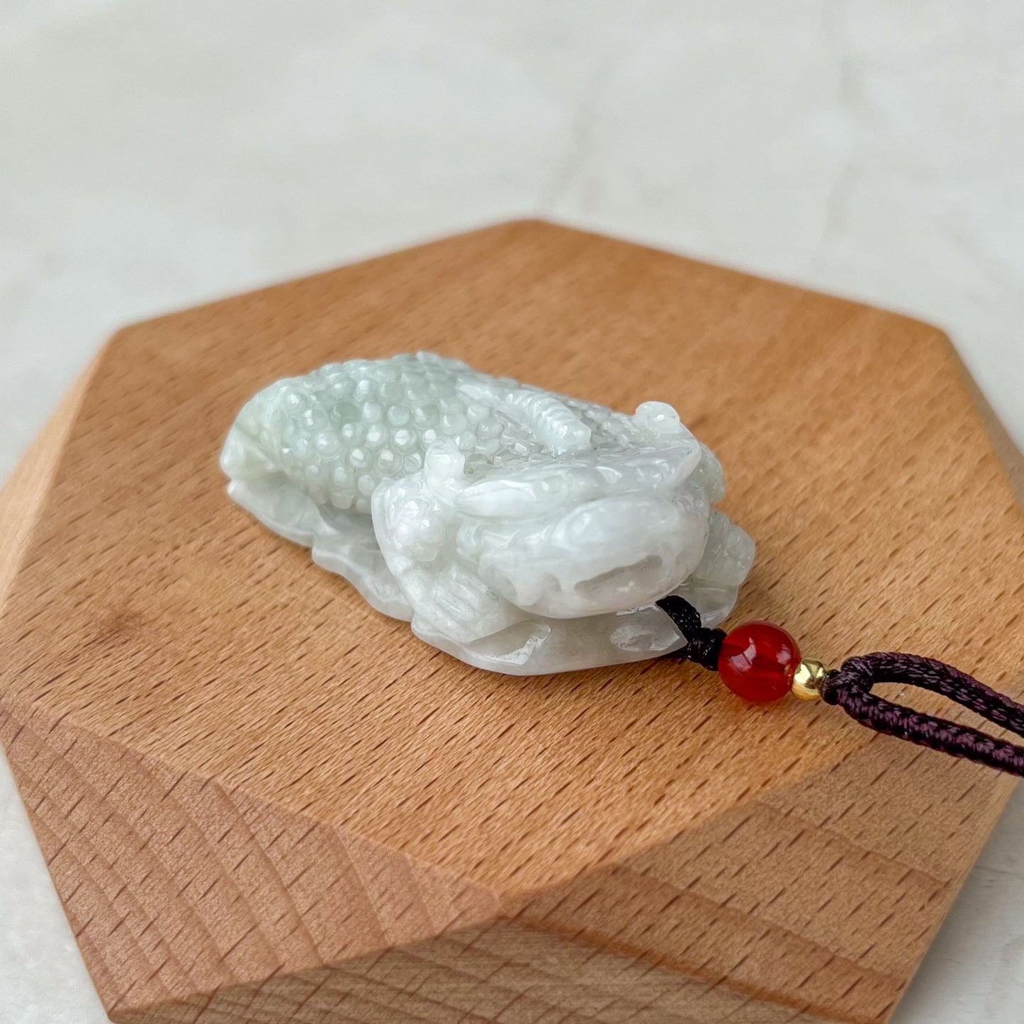 Jadeite Jade Pixiu Pi Xiu Pi Yao Dragon Lion Feng Shui Pendant, YJ-0321-0331028