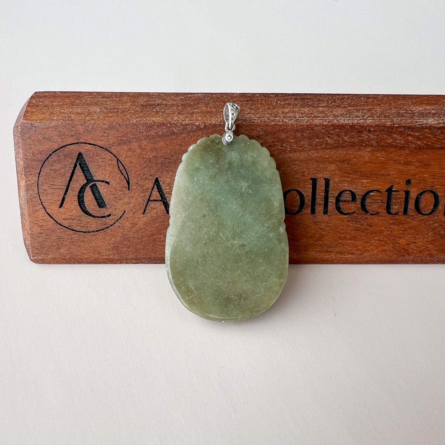 Dragon Zodiac Jade Pendant with Sterling Silver Bail, Jadeite Jade Dragon Chinese Zodiac Pendant, NVN-0424-1757019051