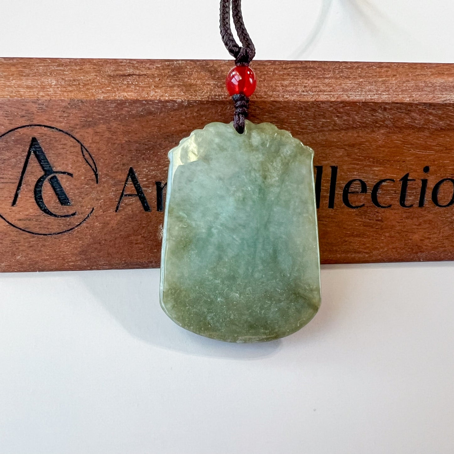 Rooster Chicken Jadeite Jade Chinese Zodiac Carved Rustic Pendant