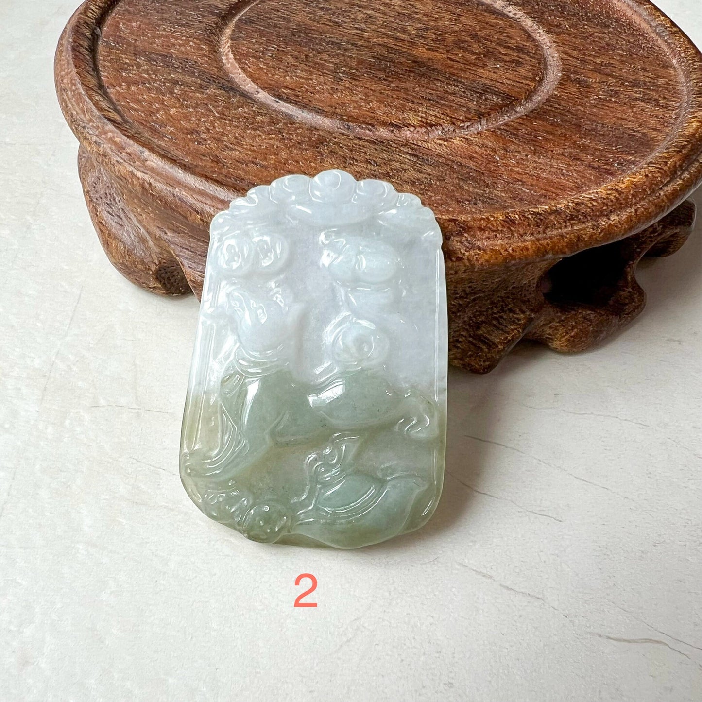 Lucky Dog Jade Pendant, Jadeite Jade Dog Chinese Zodiac Carved Pendant Necklace, LJ-1221-1719946762