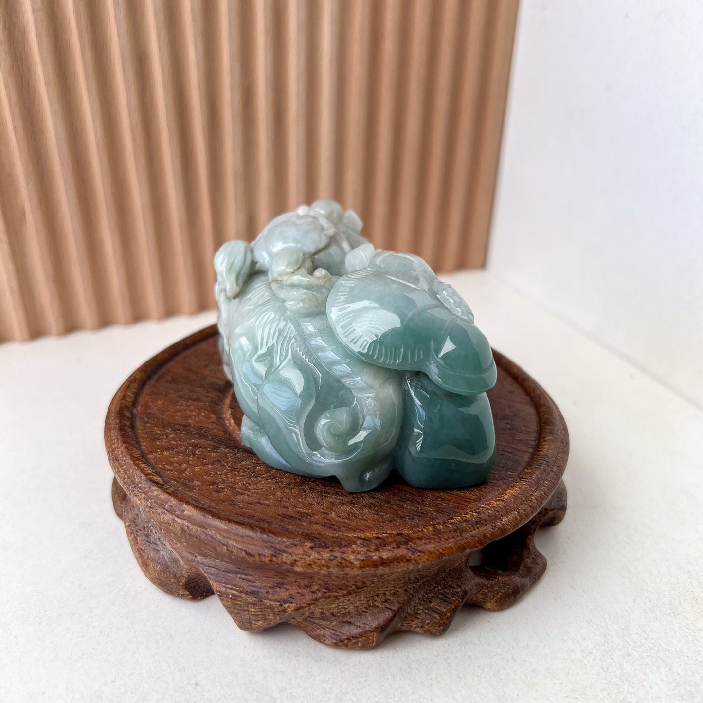 Guardian of Prosperity Pi Xiu Figurine, Jadeite Jade Pixiu Hand Carved Statue, 貔貅 Figurine, Display, Decoration, YJ-1221-0291191