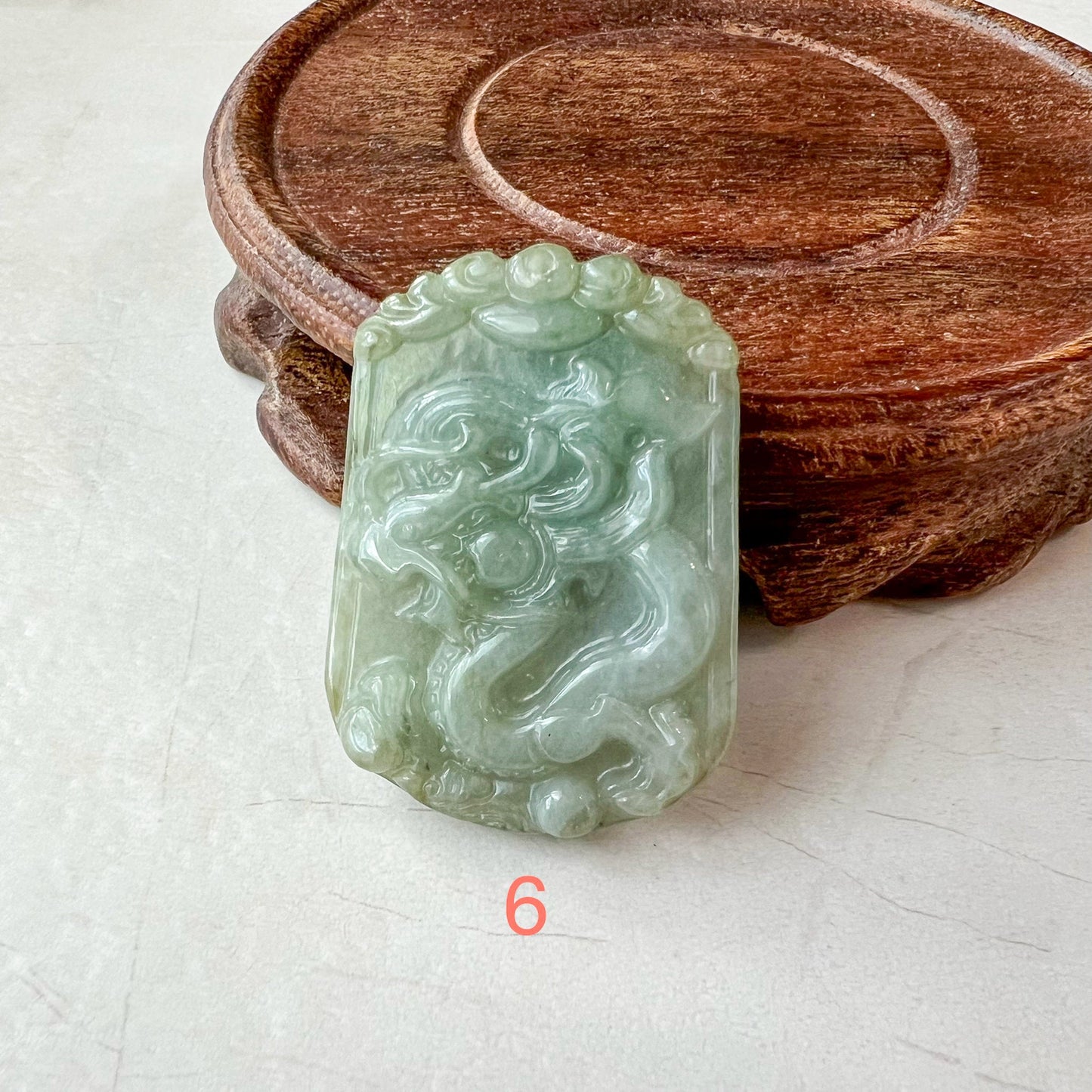 Dragon Spirit Jade Pendant, Jadeite Jade Dragon Chinese Zodiac Pendant Necklace, LJ-1221-1720554749