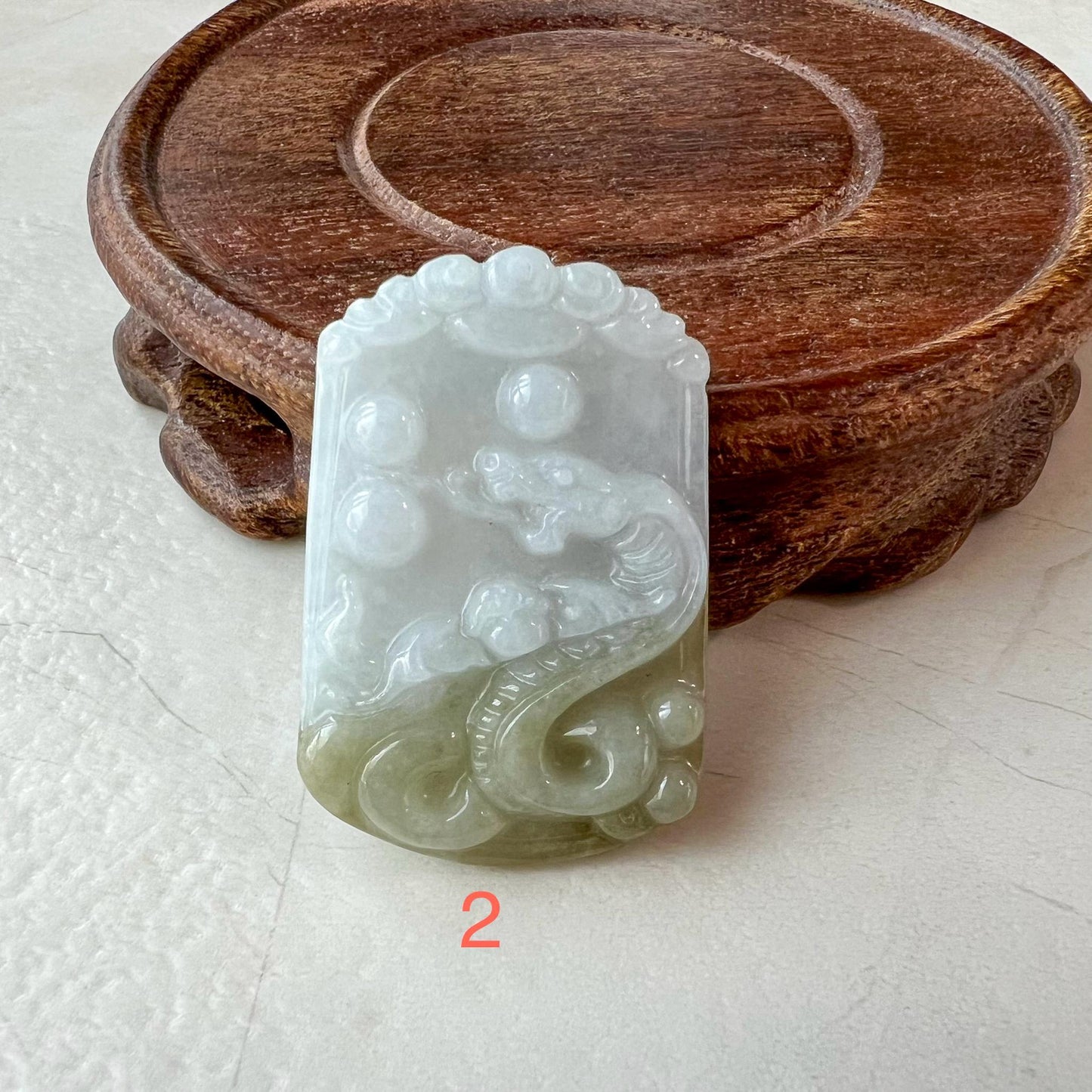 Jadeite Jade Snake Pendant, Chinese Zodiac Sign Jade Necklace, LJ-1221-1722713588