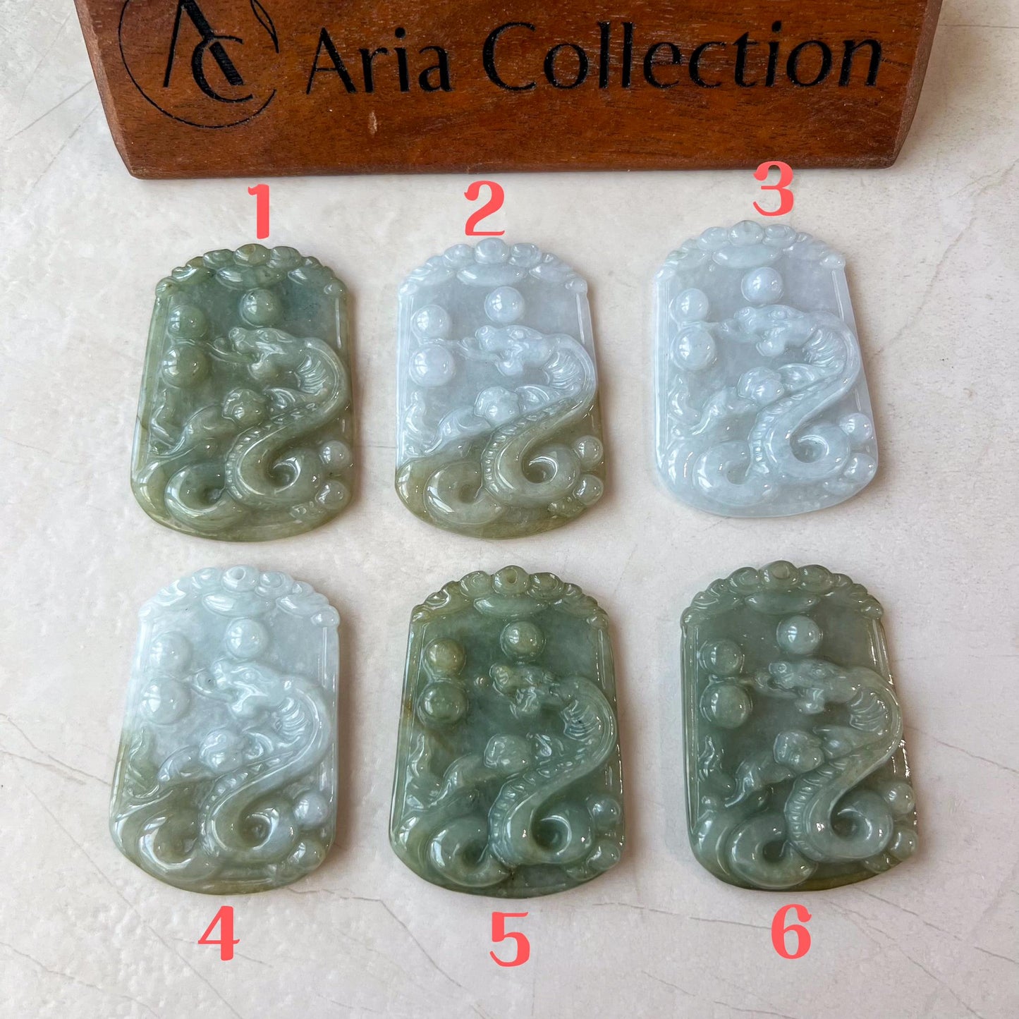 Jadeite Jade Snake Pendant, Chinese Zodiac Sign Jade Necklace, LJ-1221-1722713588