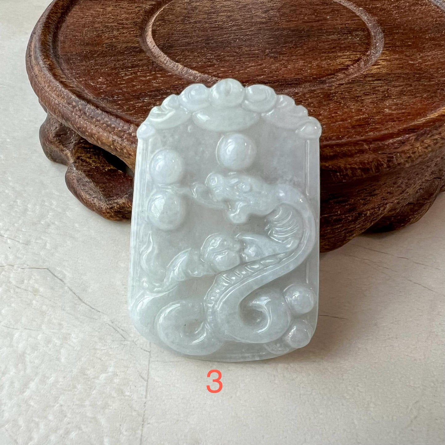 Jadeite Jade Snake Pendant, Chinese Zodiac Sign Jade Necklace, LJ-1221-1722713588