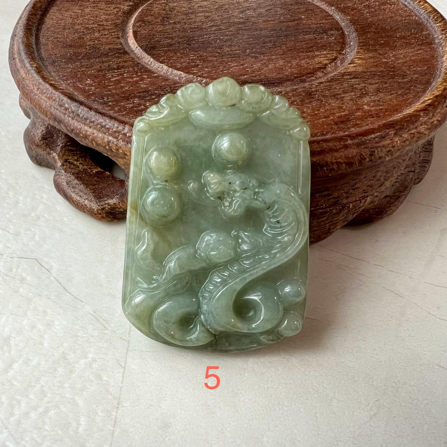 Jadeite Jade Snake Pendant, Chinese Zodiac Sign Jade Necklace, LJ-1221-1722713588