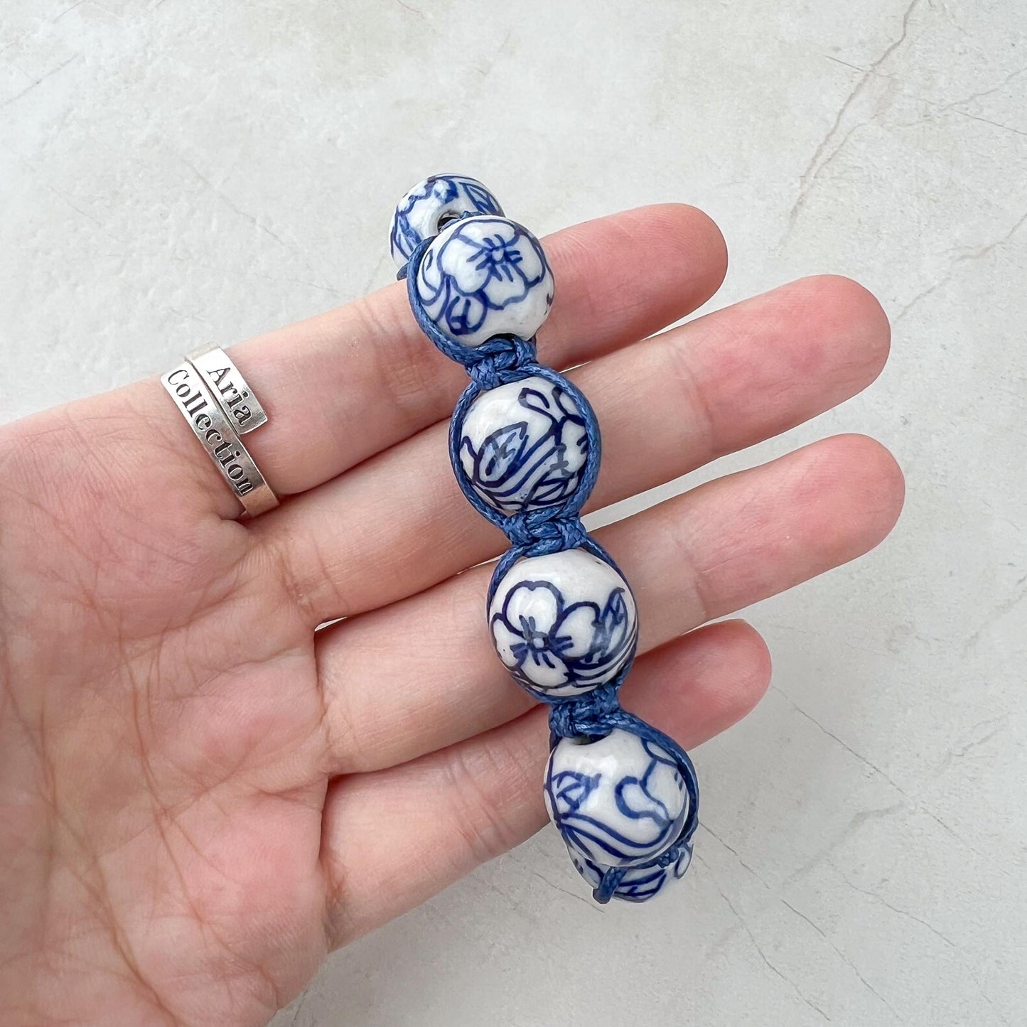 Chinese Porcelain Bloom Handmade Bracelet, YW-0110-1732915437