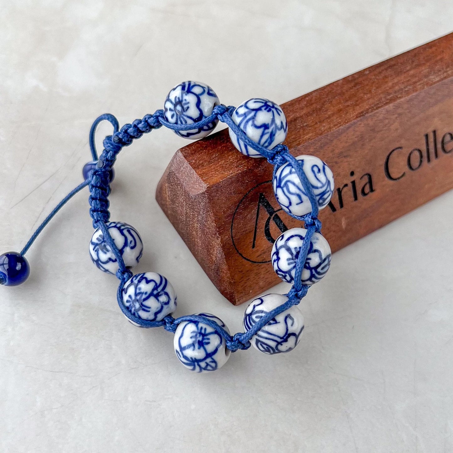 Chinese Porcelain Bloom Handmade Bracelet, YW-0110-1732915437