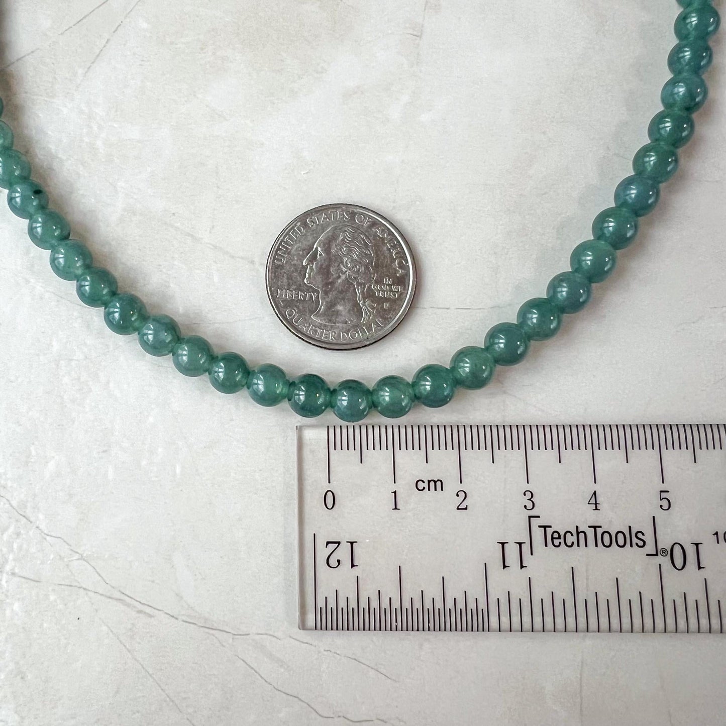 6.7 mm 108 Blue Green Jadeite Jade Mala Prayer Beads Bracelet Necklace, SCA-0424-1735426735