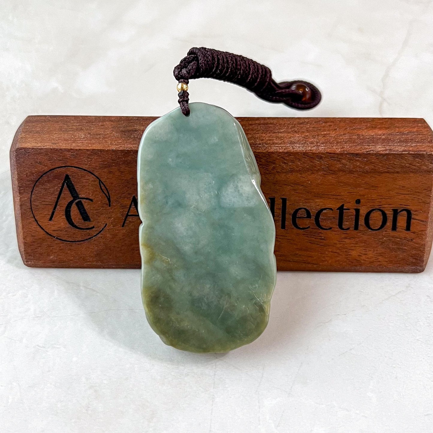 Dragon's Roar Jade Pendant, Green Jadeite Jade Dragon Hand Carved Pendant, BH-1223-0001598