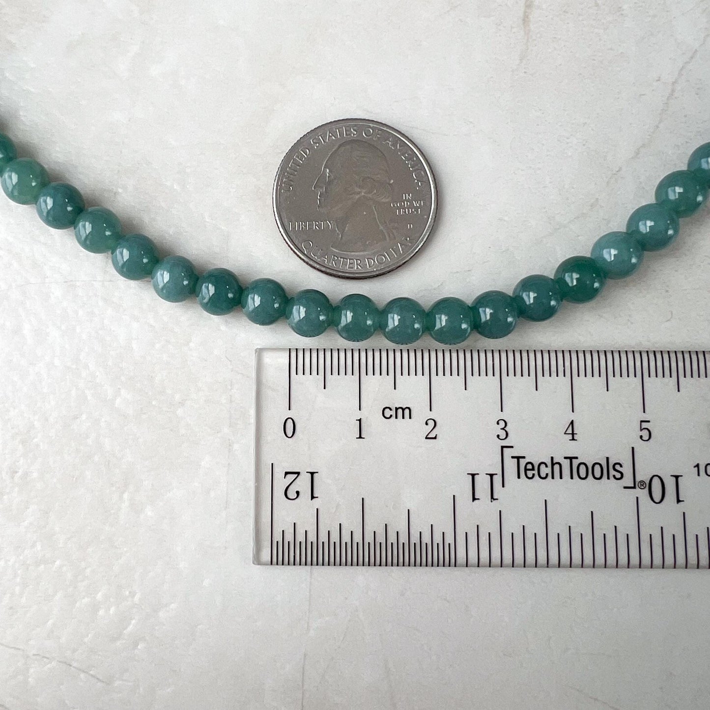 6.7 mm 108 Blue Green Jadeite Jade Mala Prayer Beads Bracelet Necklace, LIL-0424-1738445855