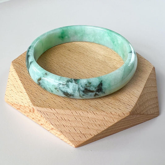 56.9 mm Green Jadeite Jade Bangle, Burmese Grade A Jadeite Jade, YW-0110-1752540021