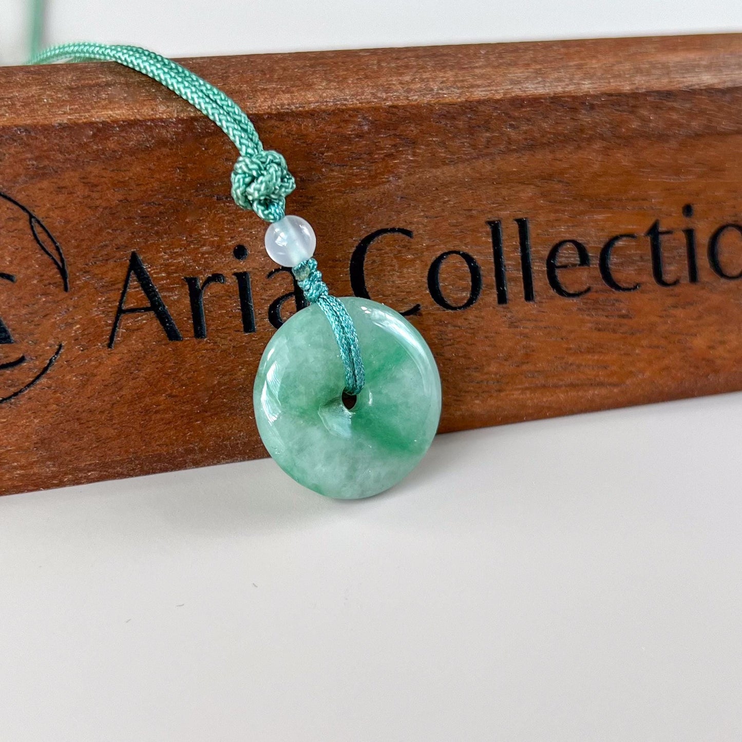 Jade Serenity Peace Pendant, Jadeite Jade Donut Circle Pendant, Peace Buckle Ping An Kou, 平安扣, QY-0721-1753202967