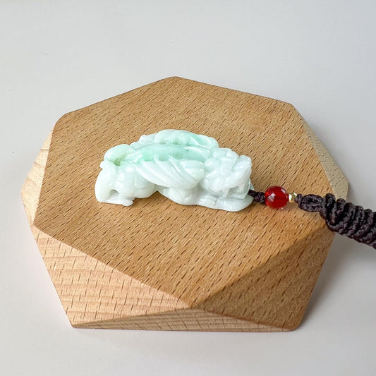Winged Pixiu Jade Pendant, Pi Xiu, 貔貅, Jadeite Jade Pendant, HY-0322-1757716590