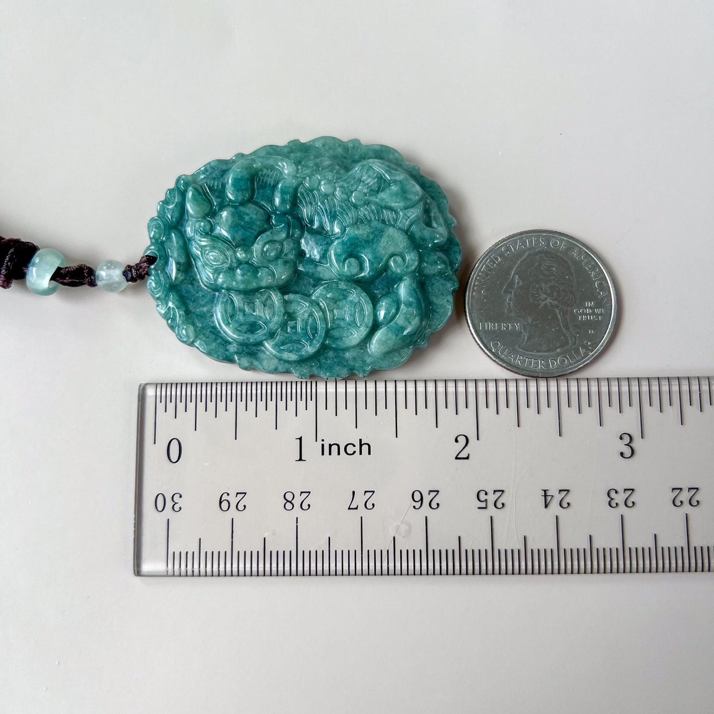 Fortune Pixiu Jade Pendant, Pi Xiu, Jadeite Jade Pendant, 貔貅, YJ-0522-0428843