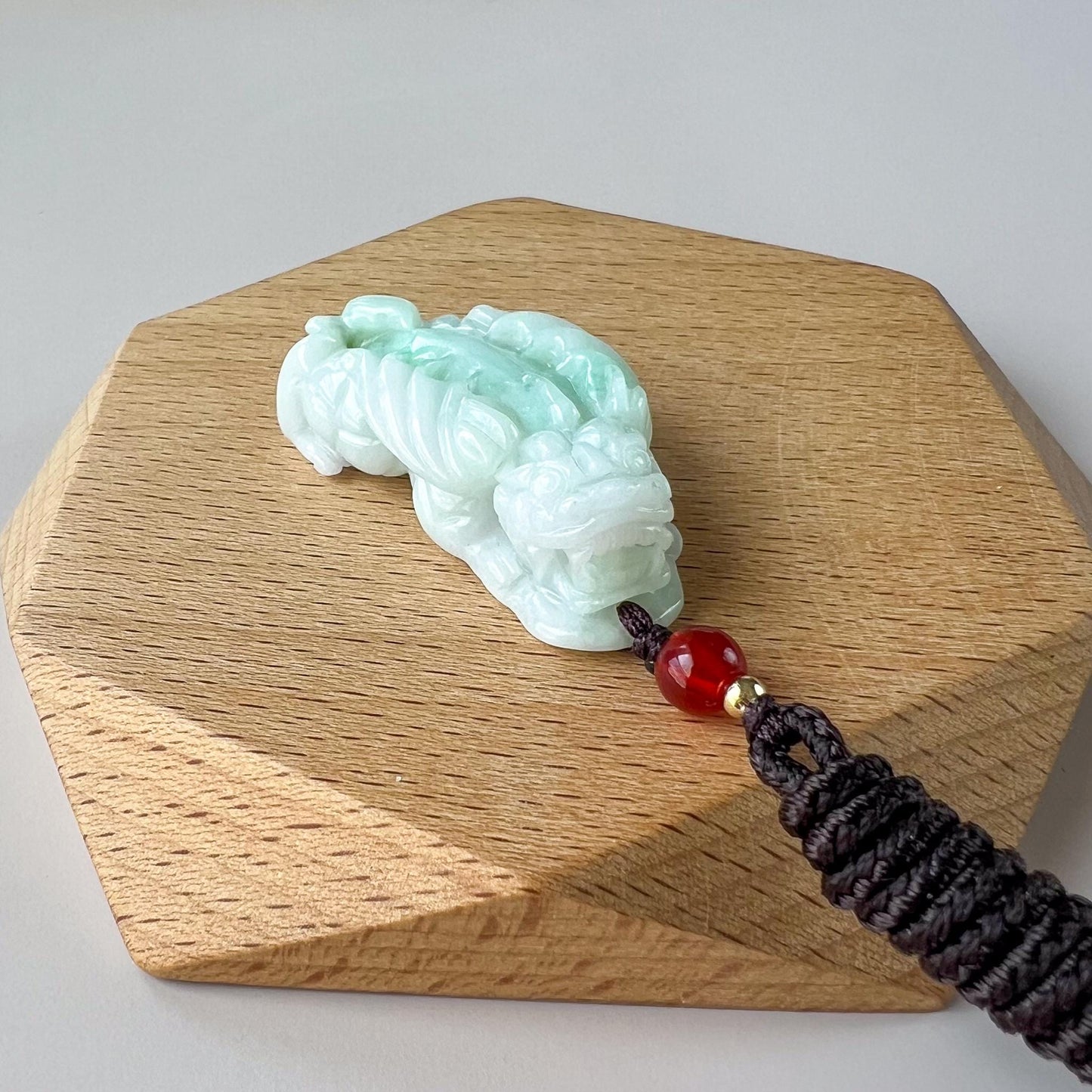 Winged Pixiu Jade Pendant, Pi Xiu, 貔貅, Jadeite Jade Pendant, HY-0322-1757716590