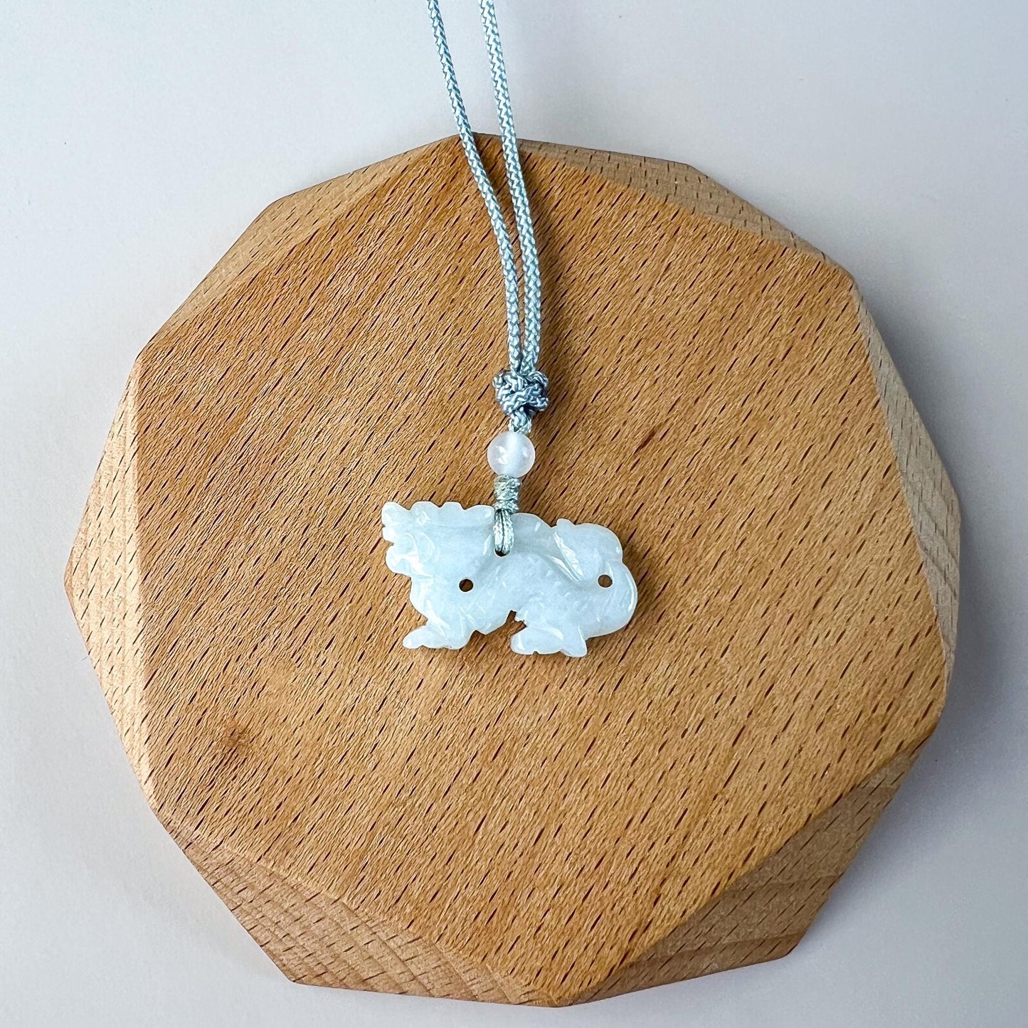 Mini Jade Dragon Pendant, Small Jadeite Jade Dragon Zodiac Carved Pendant, YW-0110-1761697312