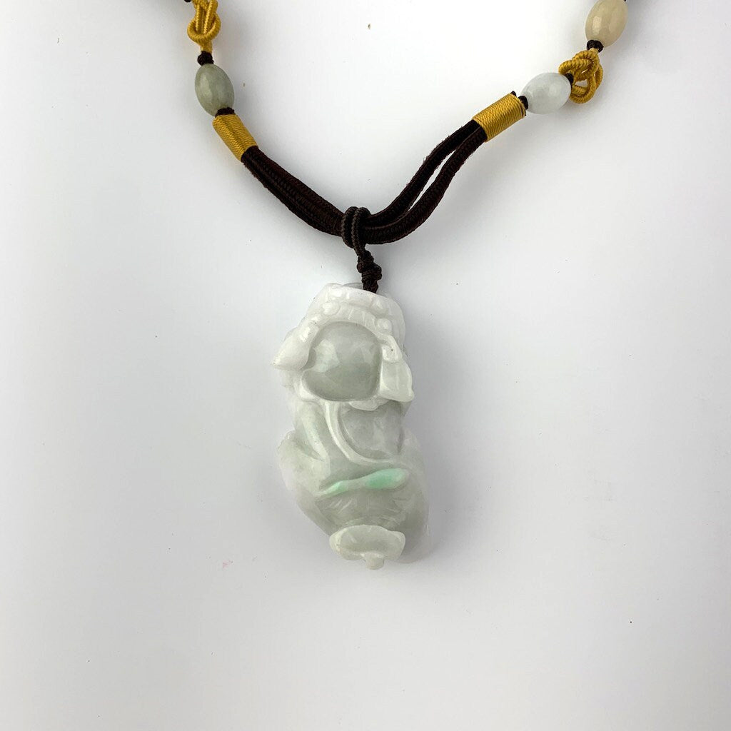 Jadeite Jade Dragon Pixiu Dragon Chinese Carved Pendant, YW-0110-1647115135,  YW-0110-1647115135 - AriaDesignCollection