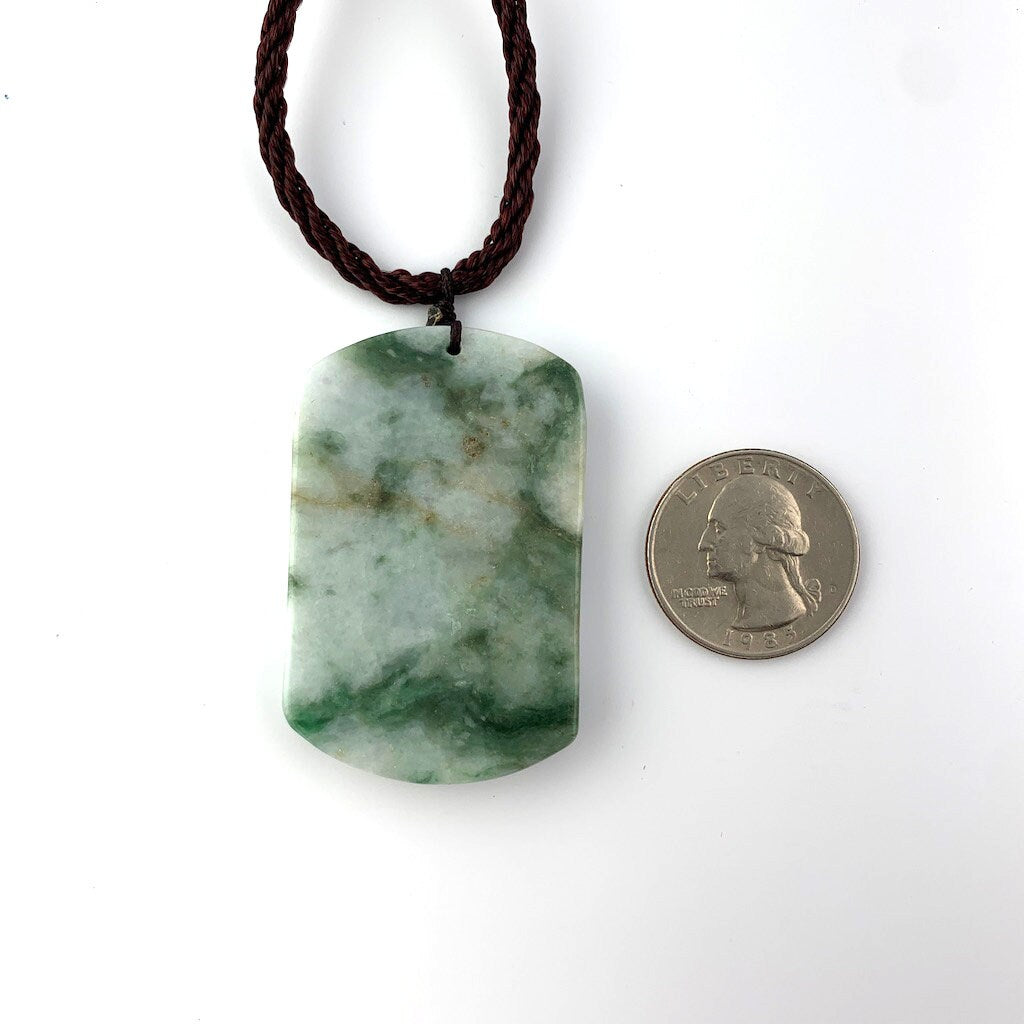 Jadeite Jade Dragon Carved Pendant, Jade Pendant, Jade Necklace, YW-0110-1647120875 - AriaDesignCollection