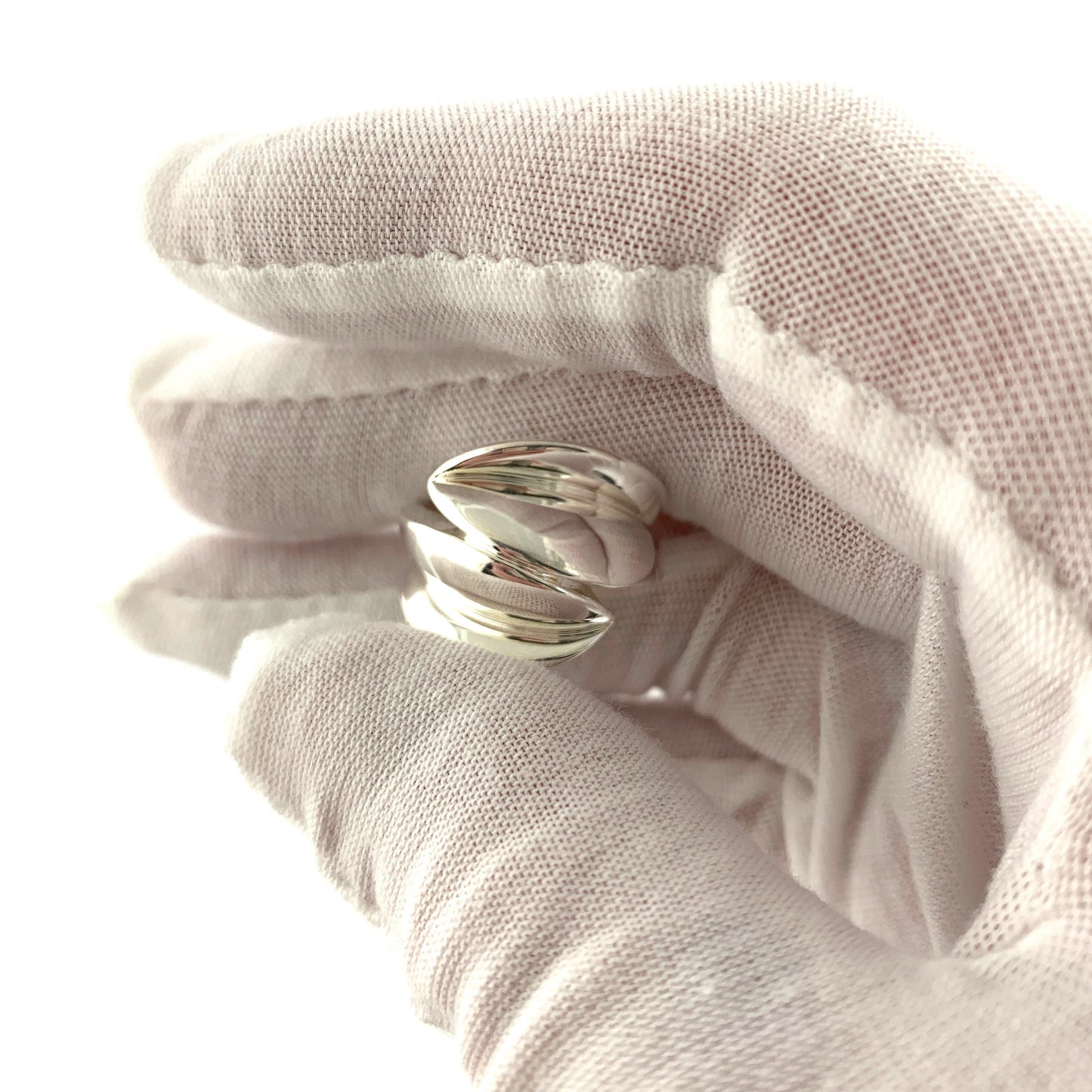 Vintage Sterling Silver Ring Twist Style Size 6.5, PAJ-0110-1646781791 - AriaDesignCollection