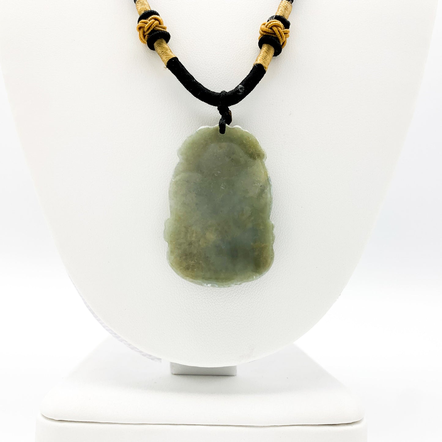 Jadeite Jade Dog Chinese Zodiac Carved Rustic Pendant Necklace, YW-0110-1646607360 - AriaDesignCollection