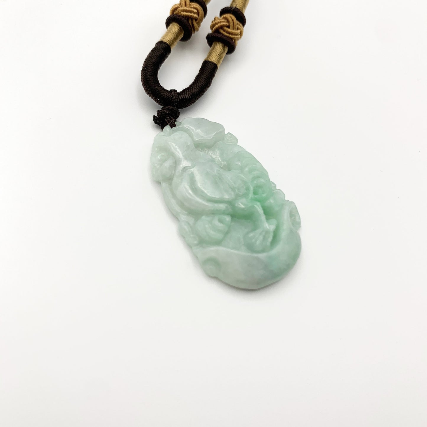 Jadeite Jade Rooster Chicken Chinese Zodiac Carved Pendant Necklace, YW-0110-1646517497 - AriaDesignCollection