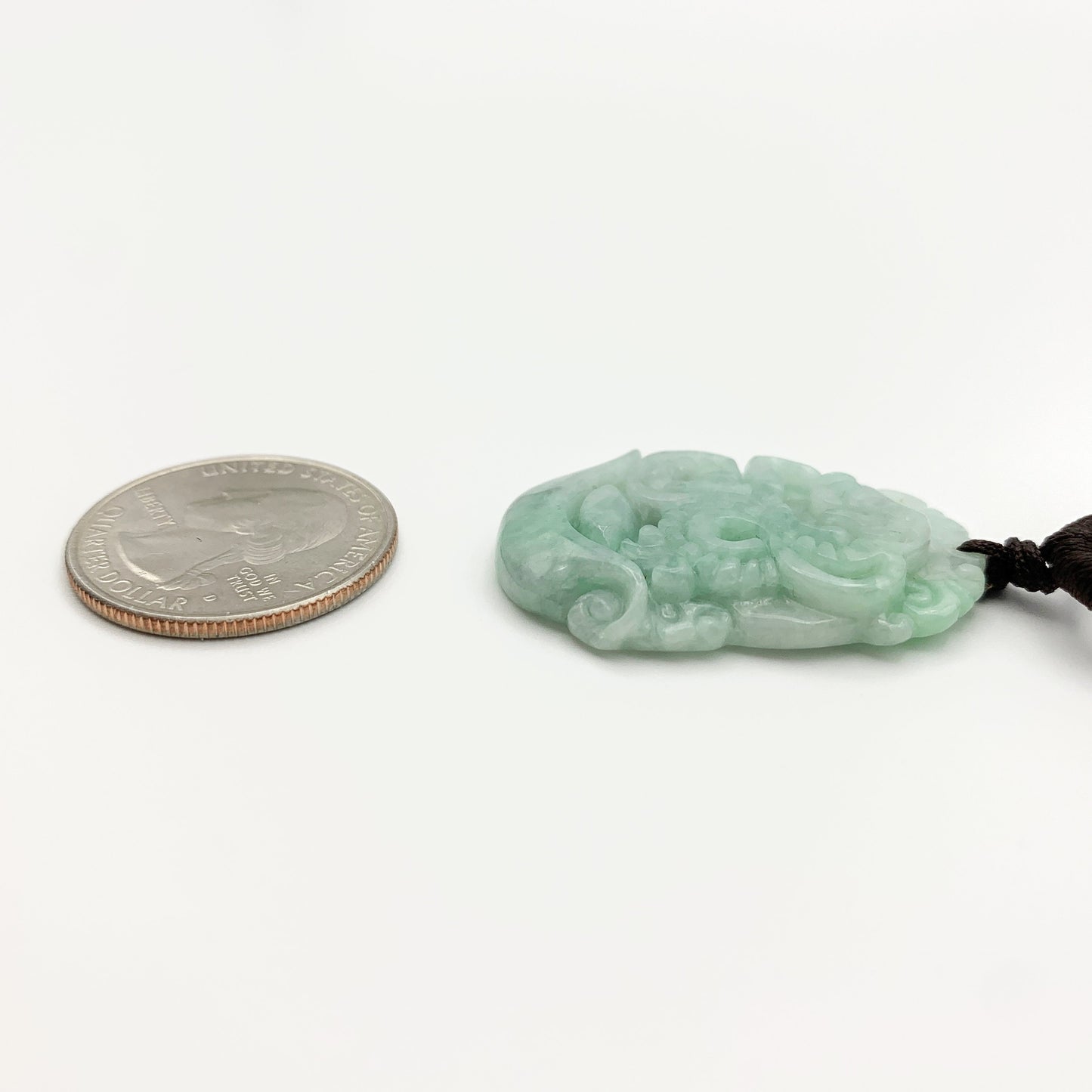 Jadeite Jade Snake Chinese Zodiac Carved Pendant Necklace, YW-0110-1646517462 - AriaDesignCollection