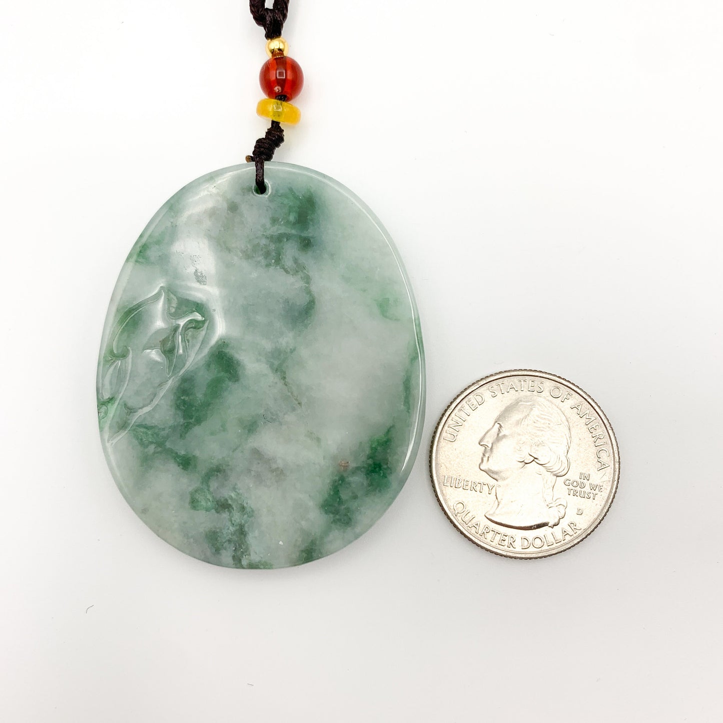 Jadeite Jade Rat Mouse Chinese Zodiac Rustic Carved Pendant, YJ-0321-0359717 - AriaDesignCollection