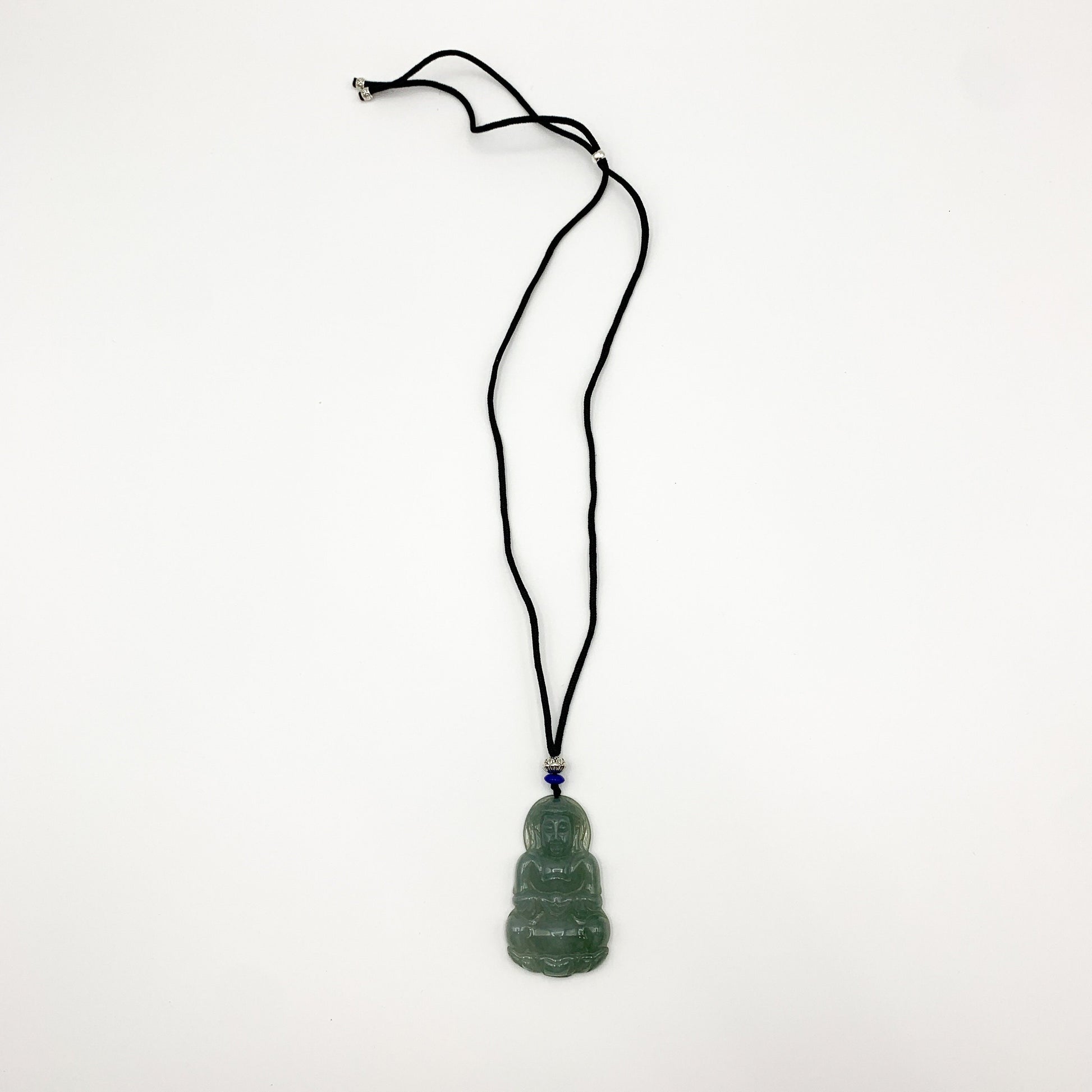 Jadeite Jade Guan Yin Avalokiteshvara Hand Carved Pendant Necklace, YJ-0321-0329835 - AriaDesignCollection