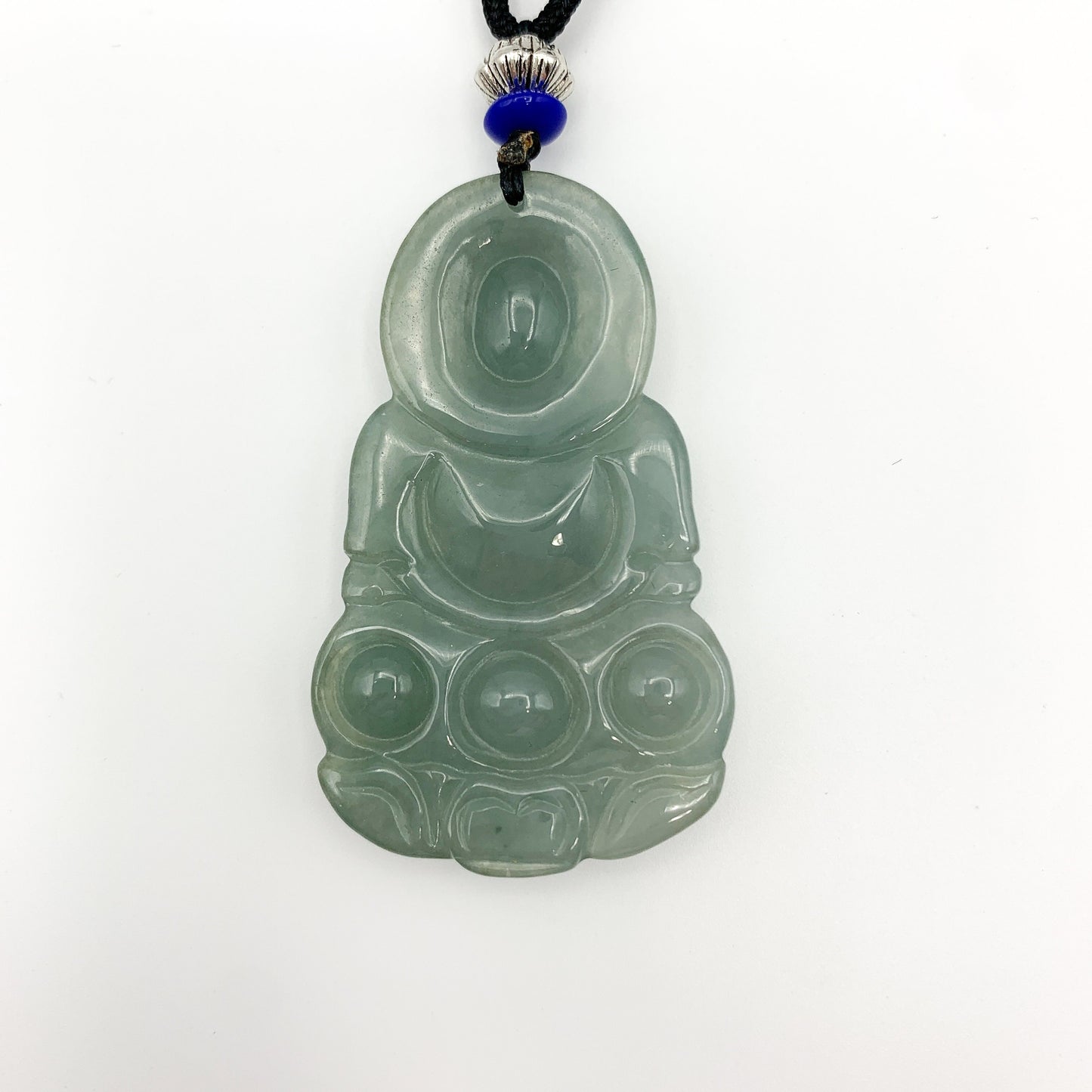 Jadeite Jade Guan Yin Avalokiteshvara Hand Carved Pendant Necklace, YJ-0321-0329835 - AriaDesignCollection