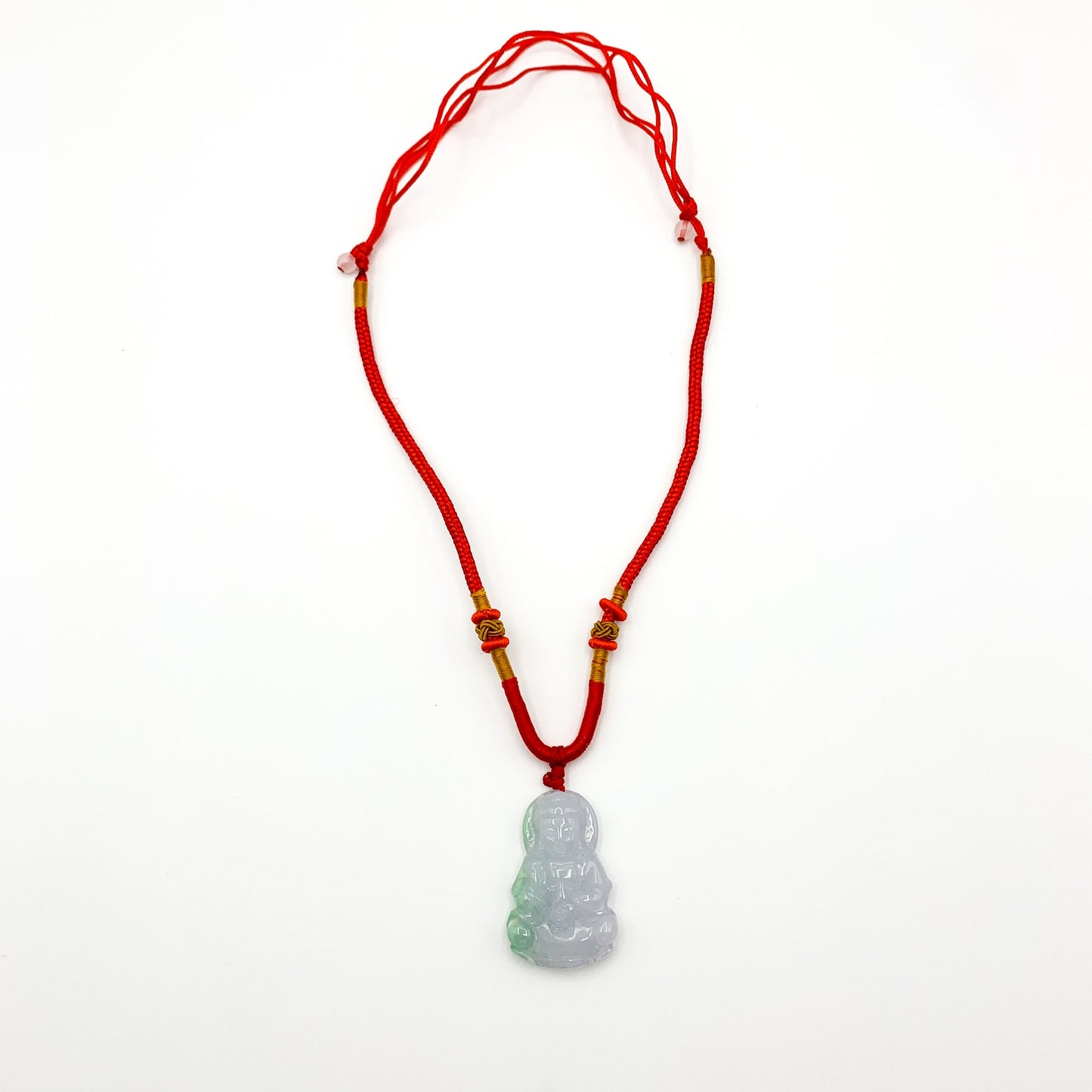 Jadeite Jade Guan Yin Avalokiteshvara Carved Pendant Necklace, YW-0110-1646246847 - AriaDesignCollection